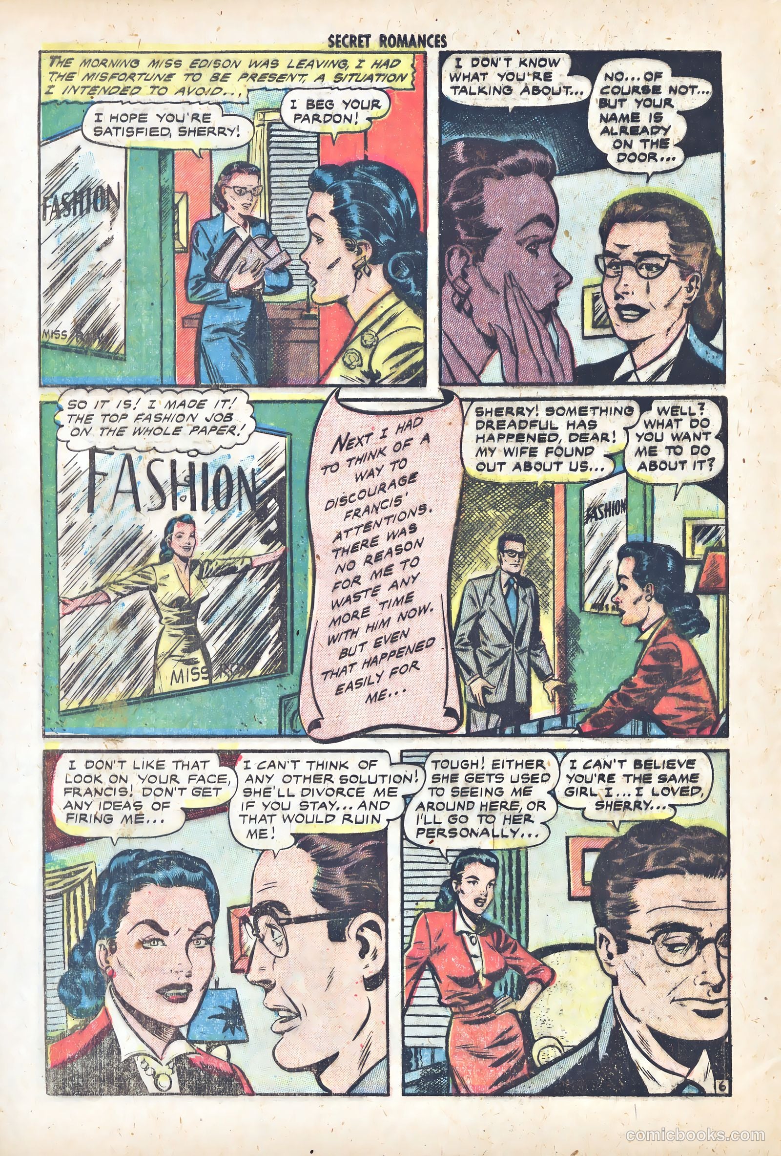 Secret Romances #17 (1953) — page 32 of 36