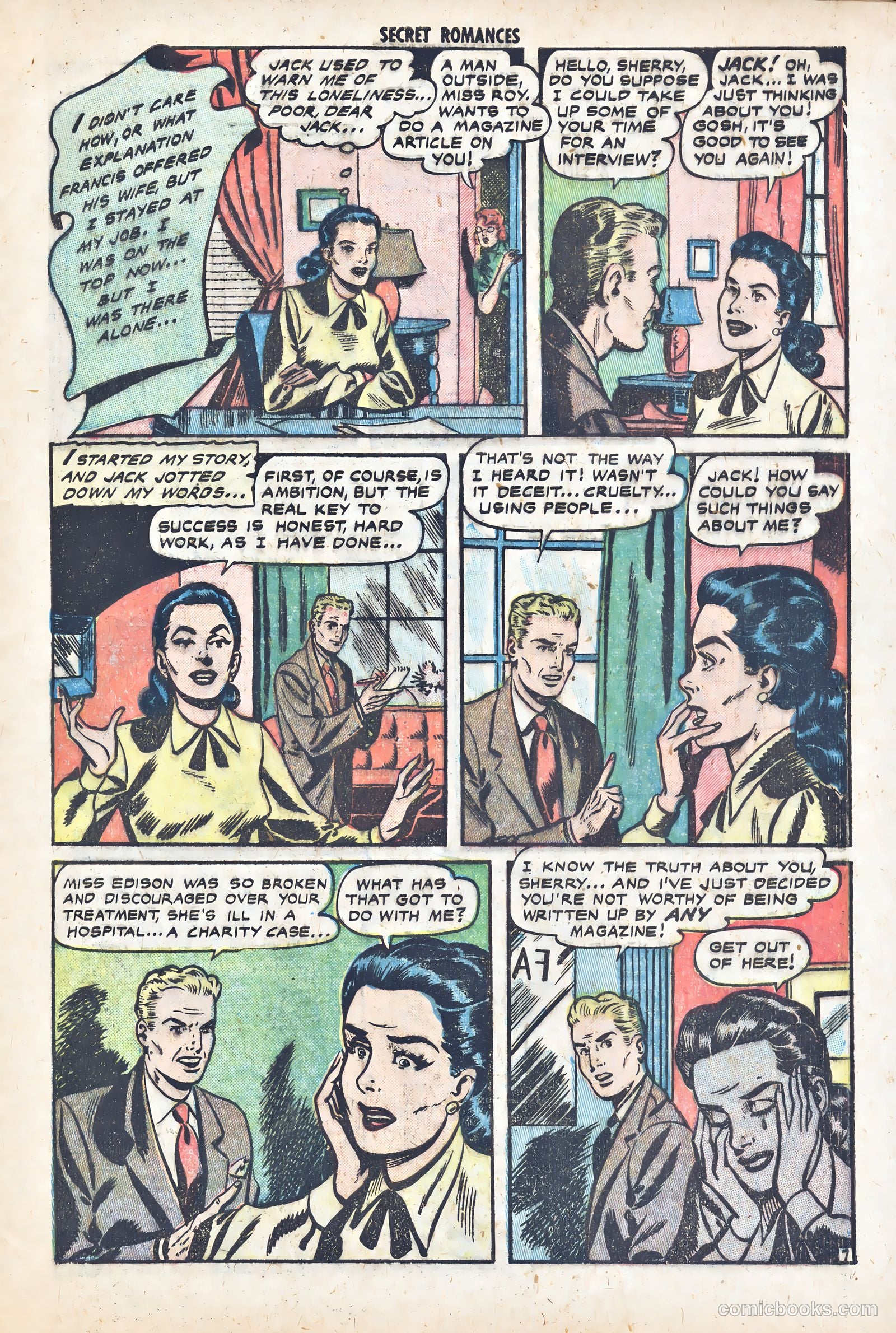 Secret Romances #17 (1953) — page 33 of 36