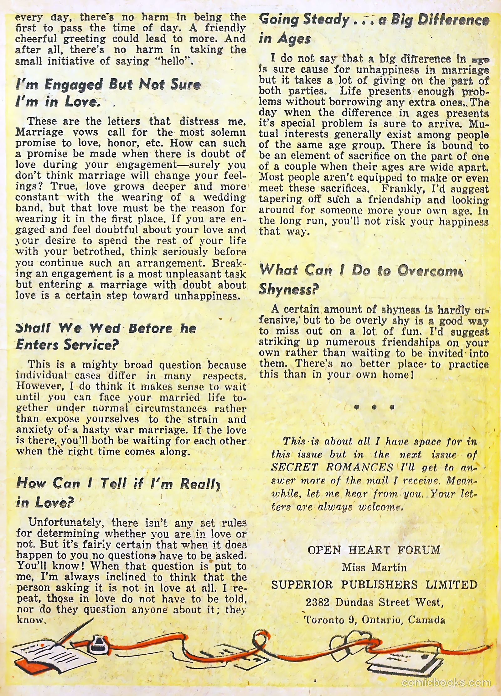 Secret Romances #3 (1951) — page 19 of 36