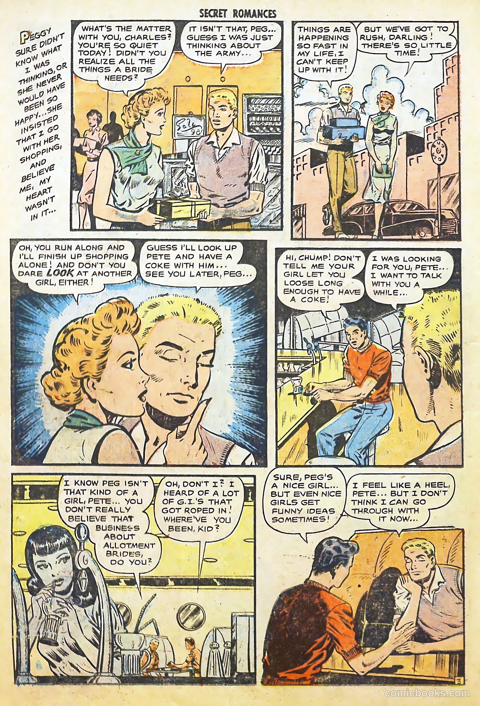Secret Romances #3 (1951) — page 22 of 36