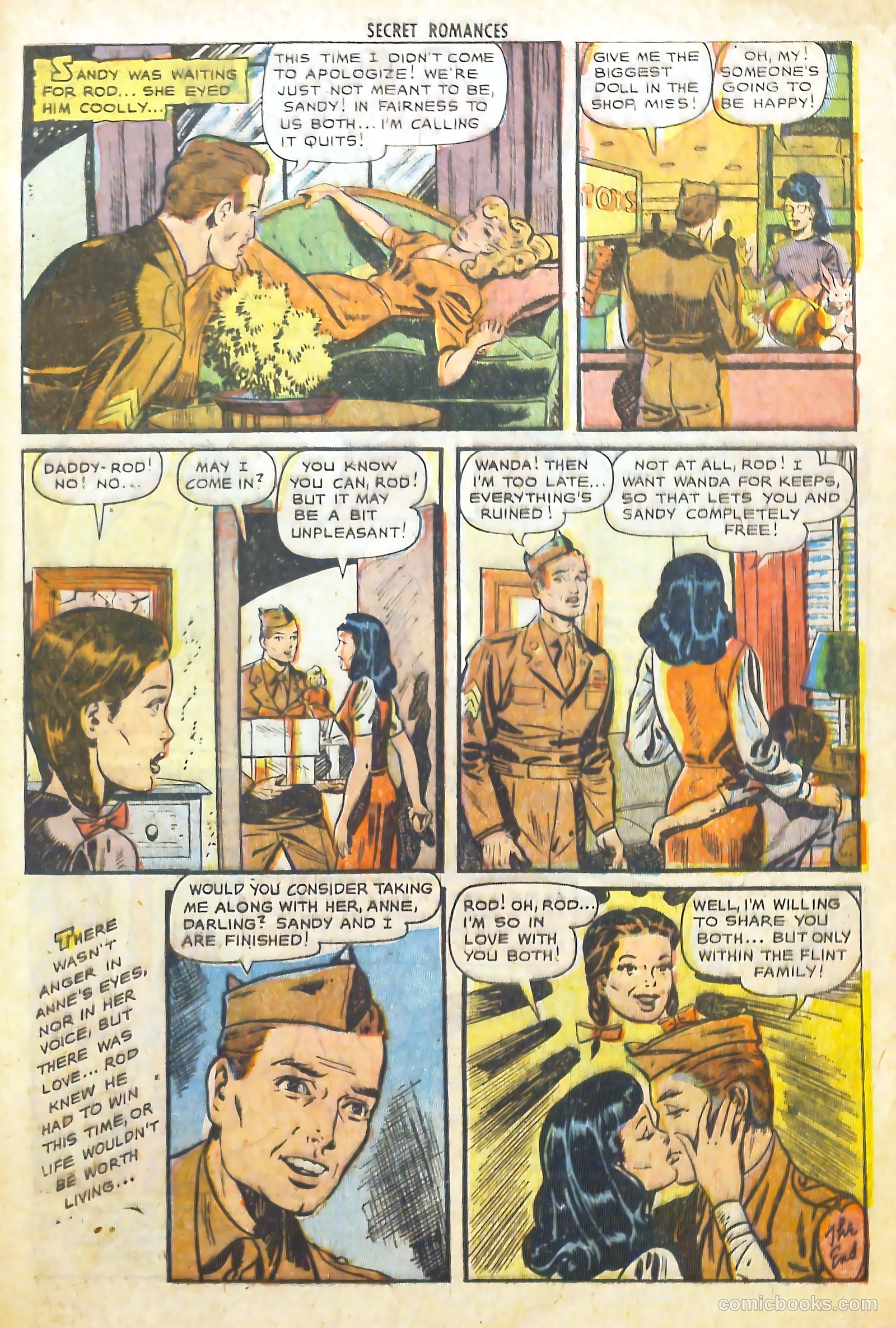 Secret Romances #4 (1951) — page 34 of 37