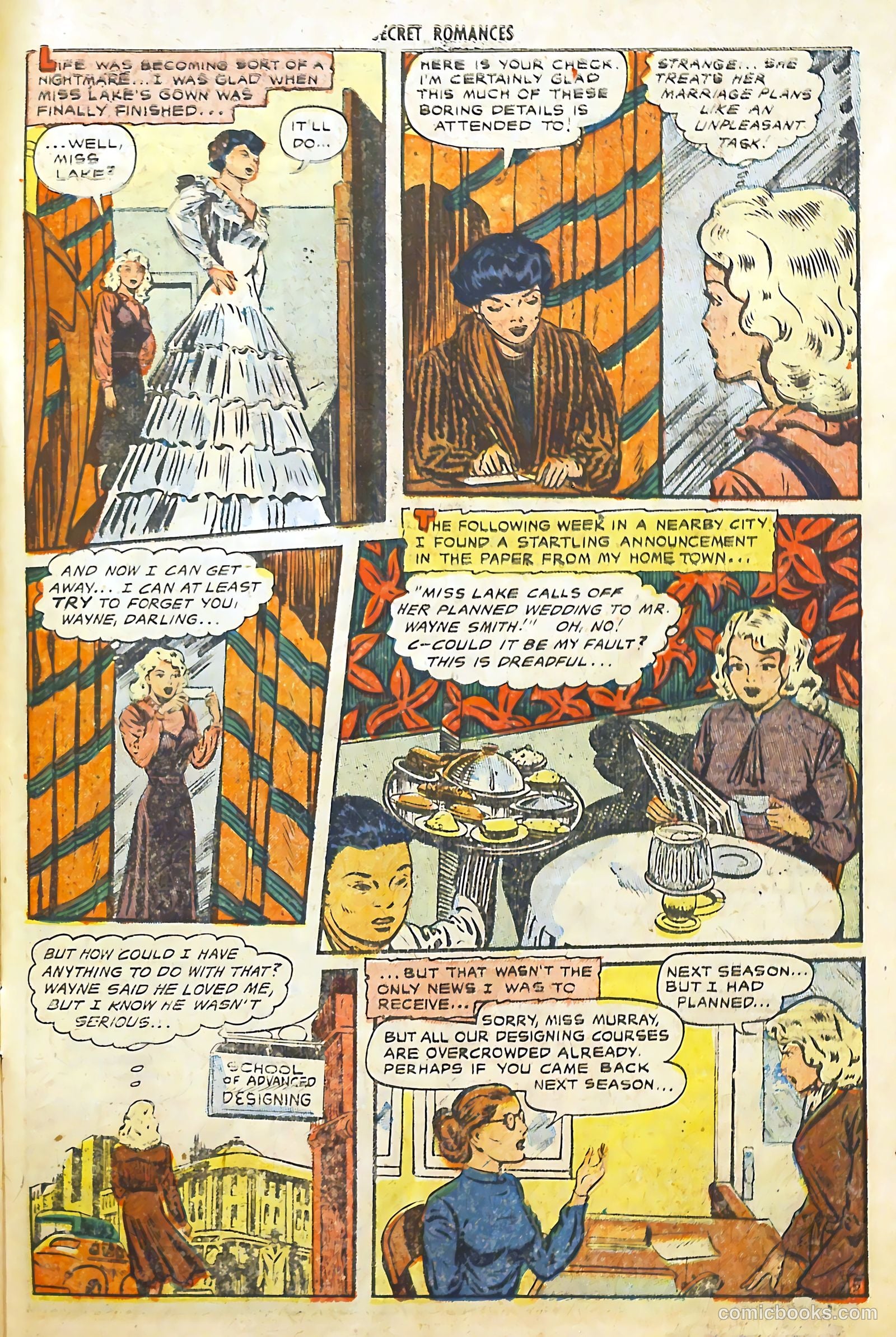 Secret Romances #5 (1951) — page 32 of 37