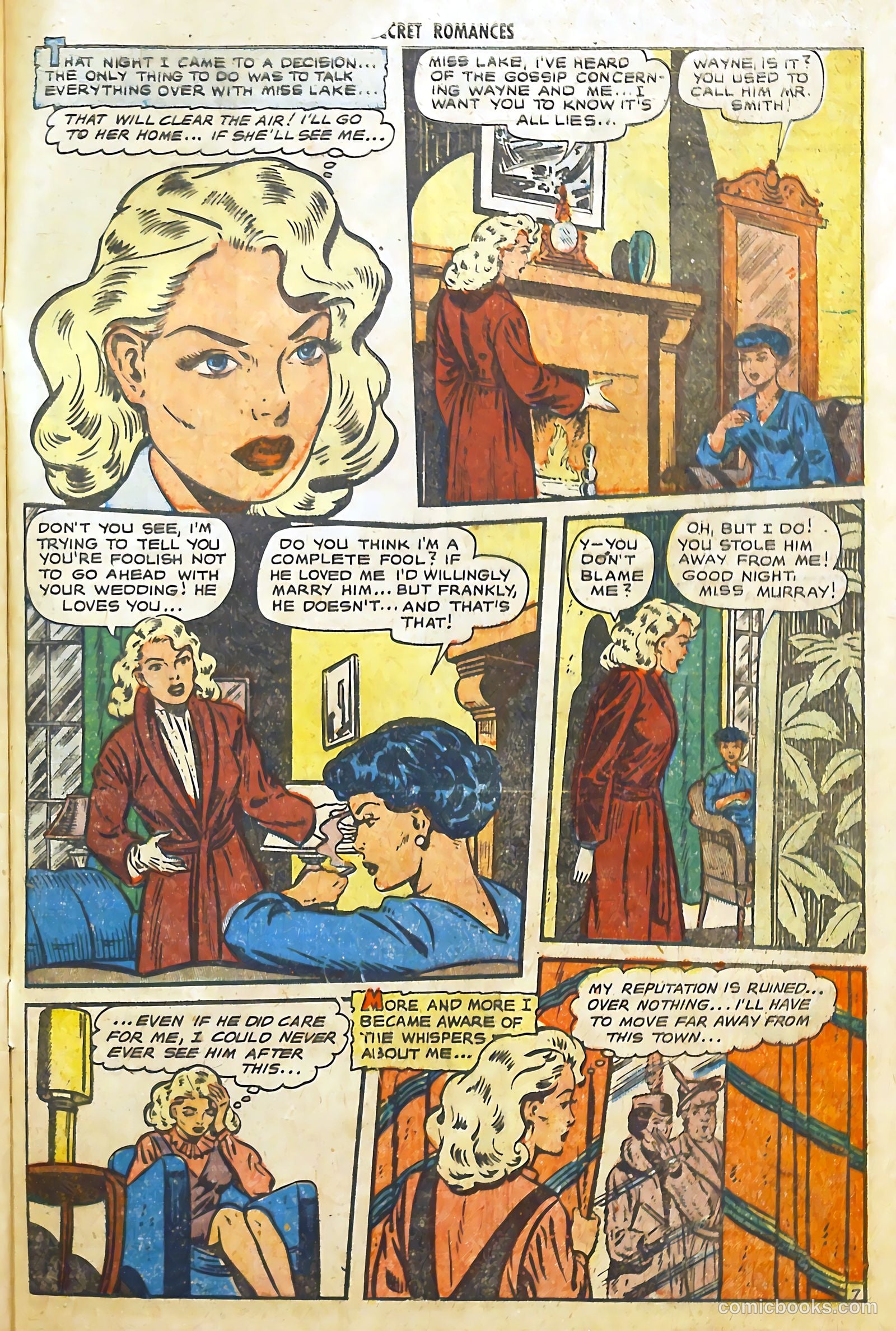 Secret Romances #5 (1951) — page 34 of 37