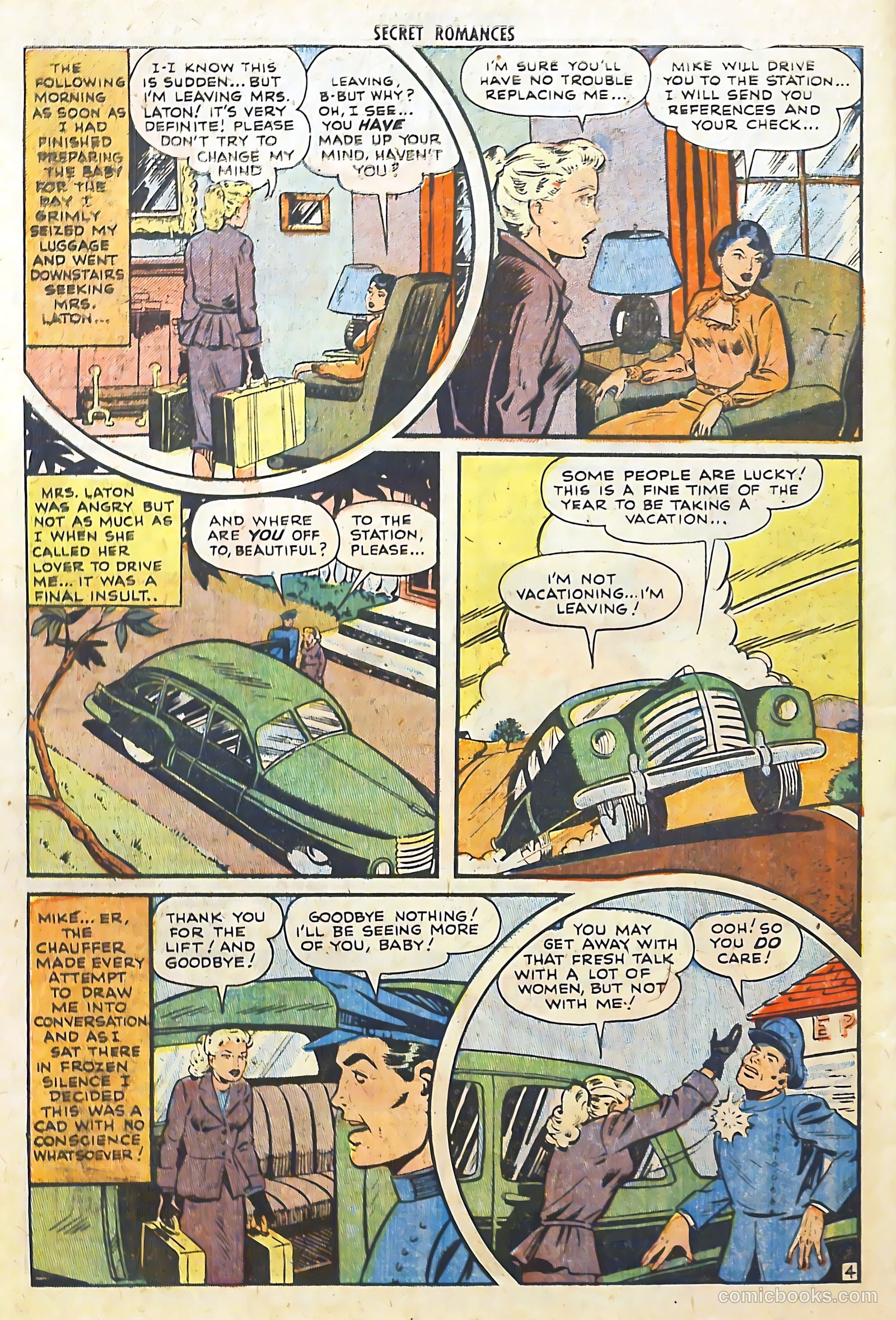 Secret Romances #6 (1952) — page 30 of 36