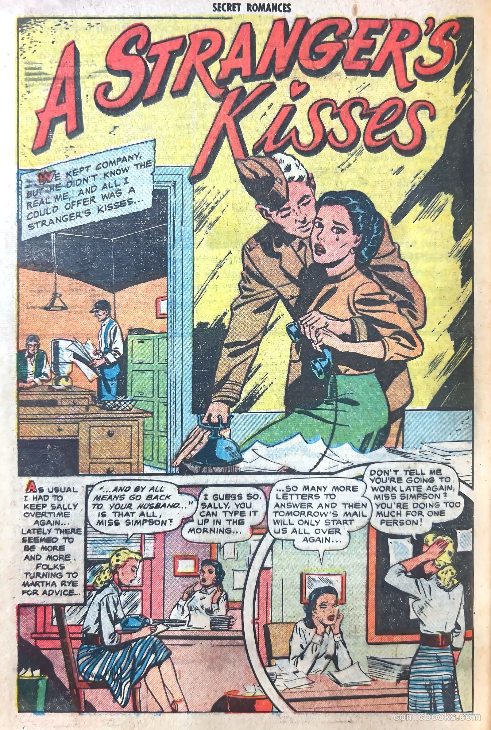 Secret Romances #7 (1952) — page 20 of 36