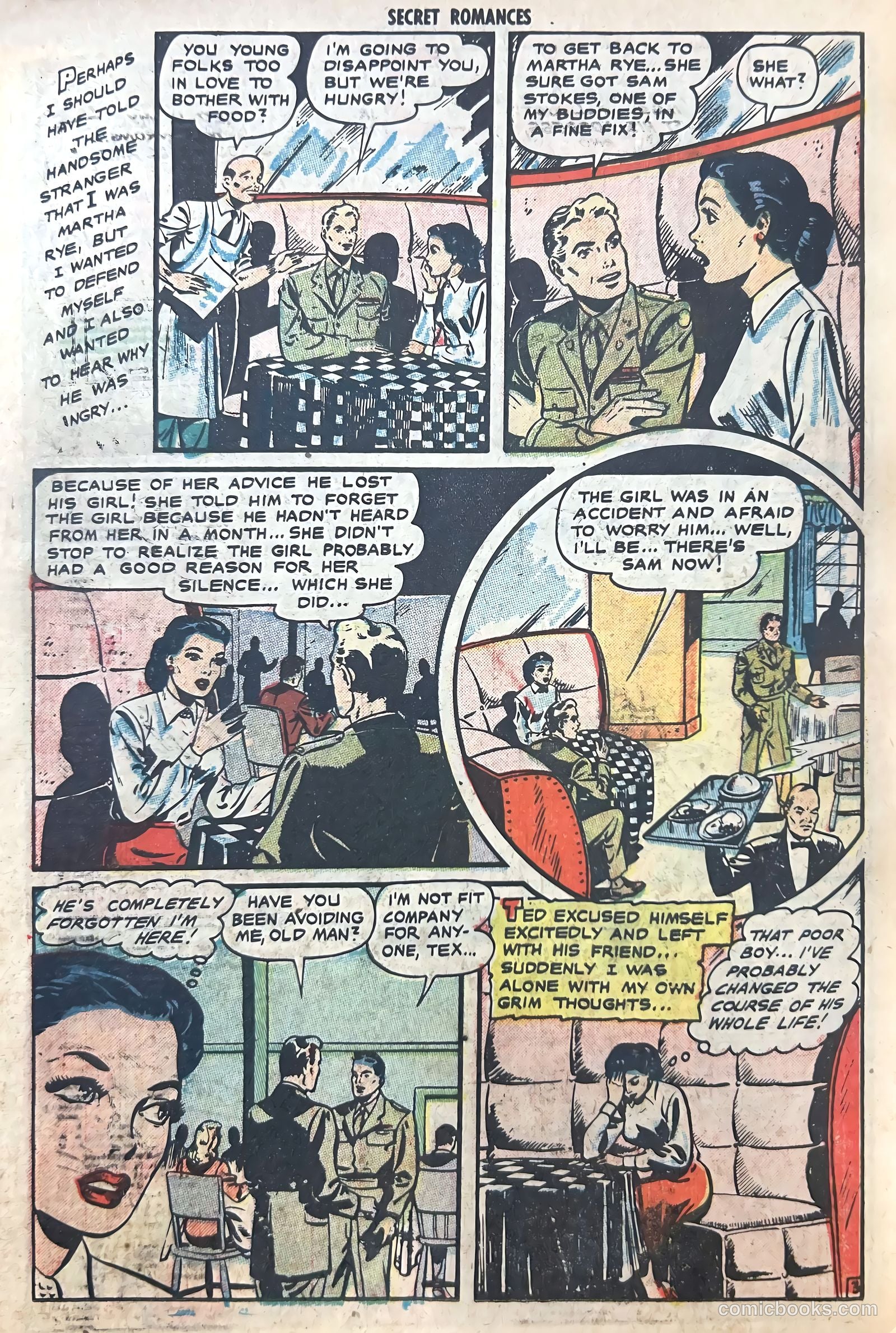 Secret Romances #7 (1952) — page 22 of 36