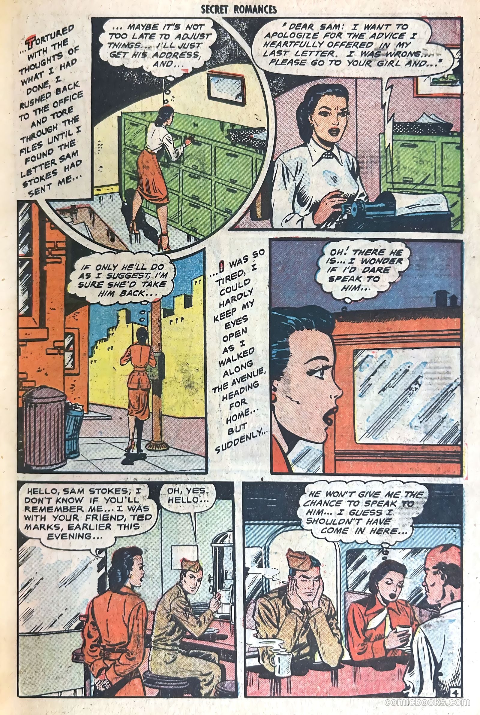 Secret Romances #7 (1952) — page 23 of 36