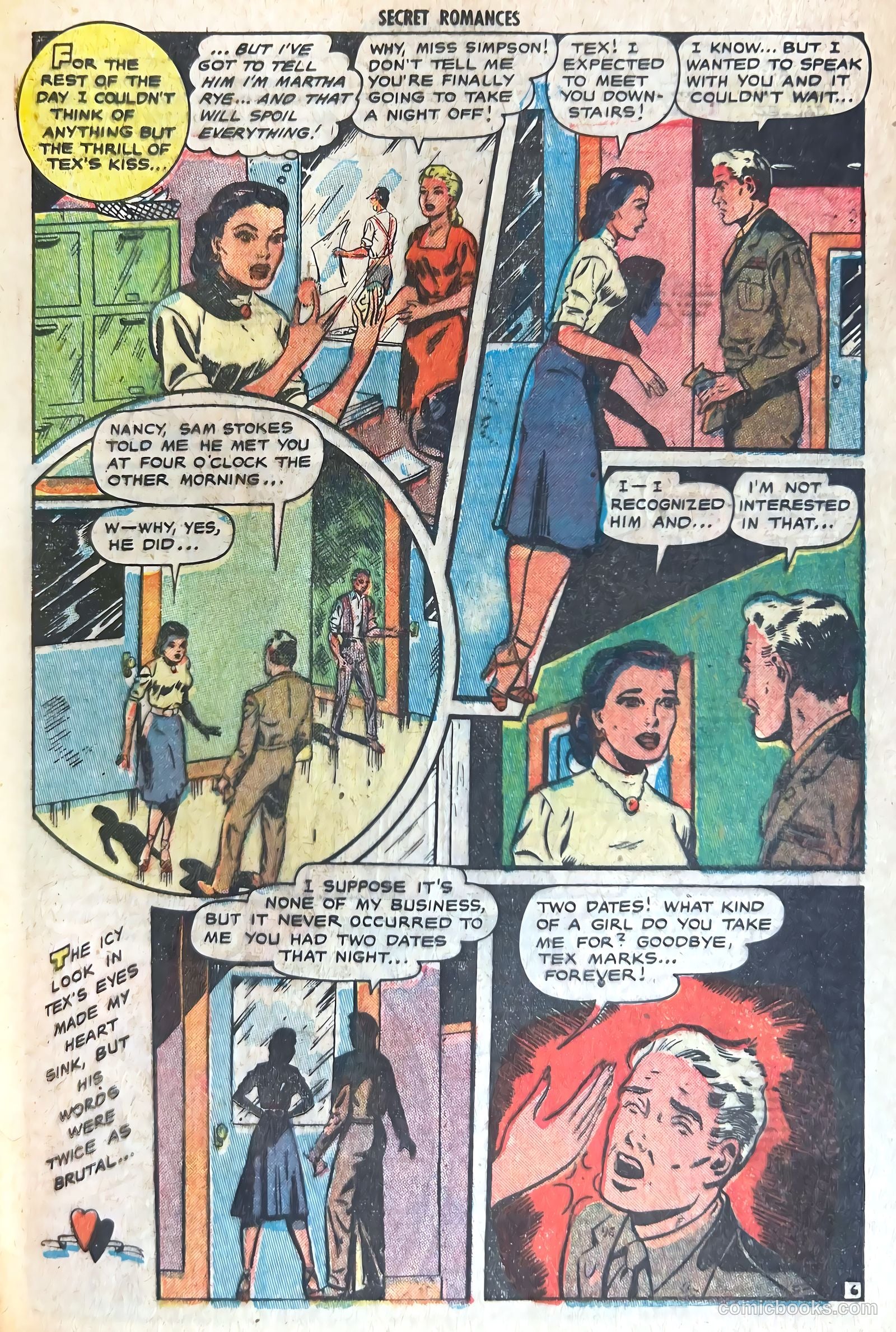 Secret Romances #7 (1952) — page 25 of 36