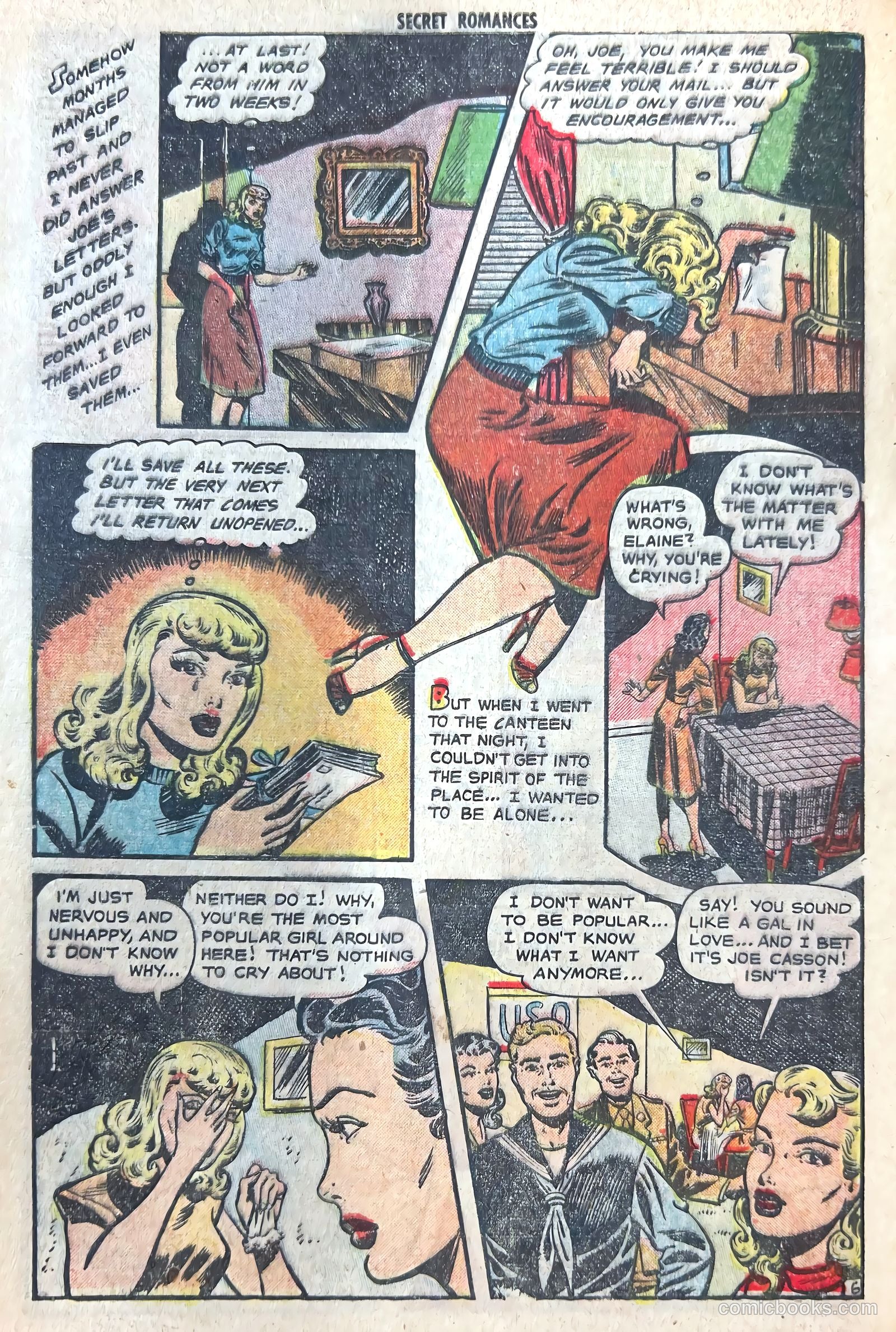Secret Romances #8 (1952) — page 8 of 36