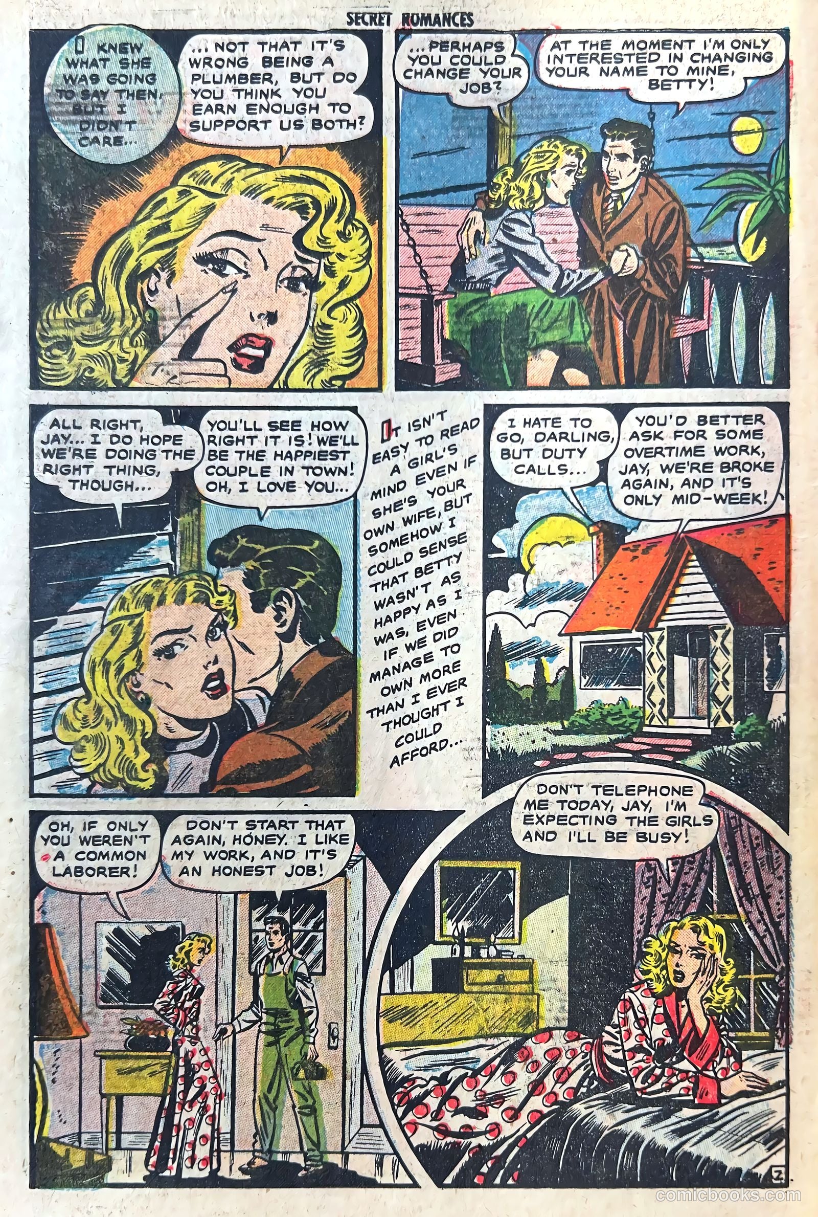 Secret Romances #8 (1952) — page 30 of 36