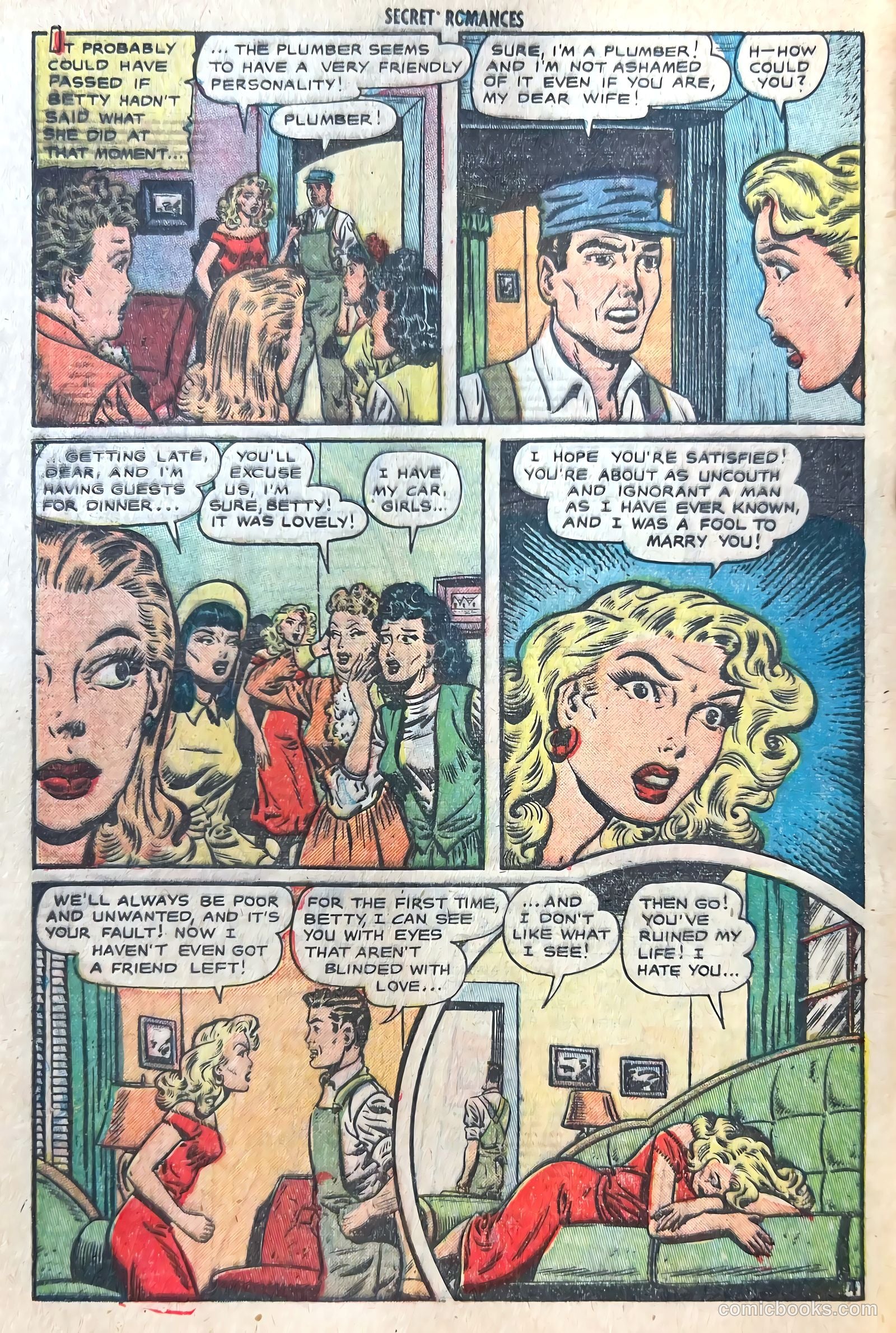 Secret Romances #8 (1952) — page 32 of 36