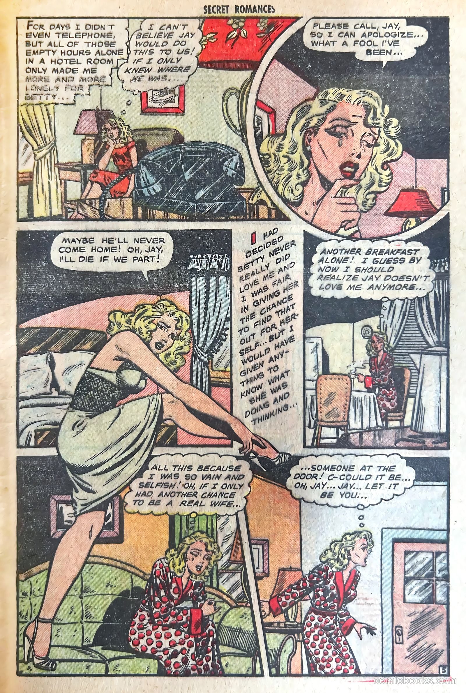 Secret Romances #8 (1952) — page 33 of 36