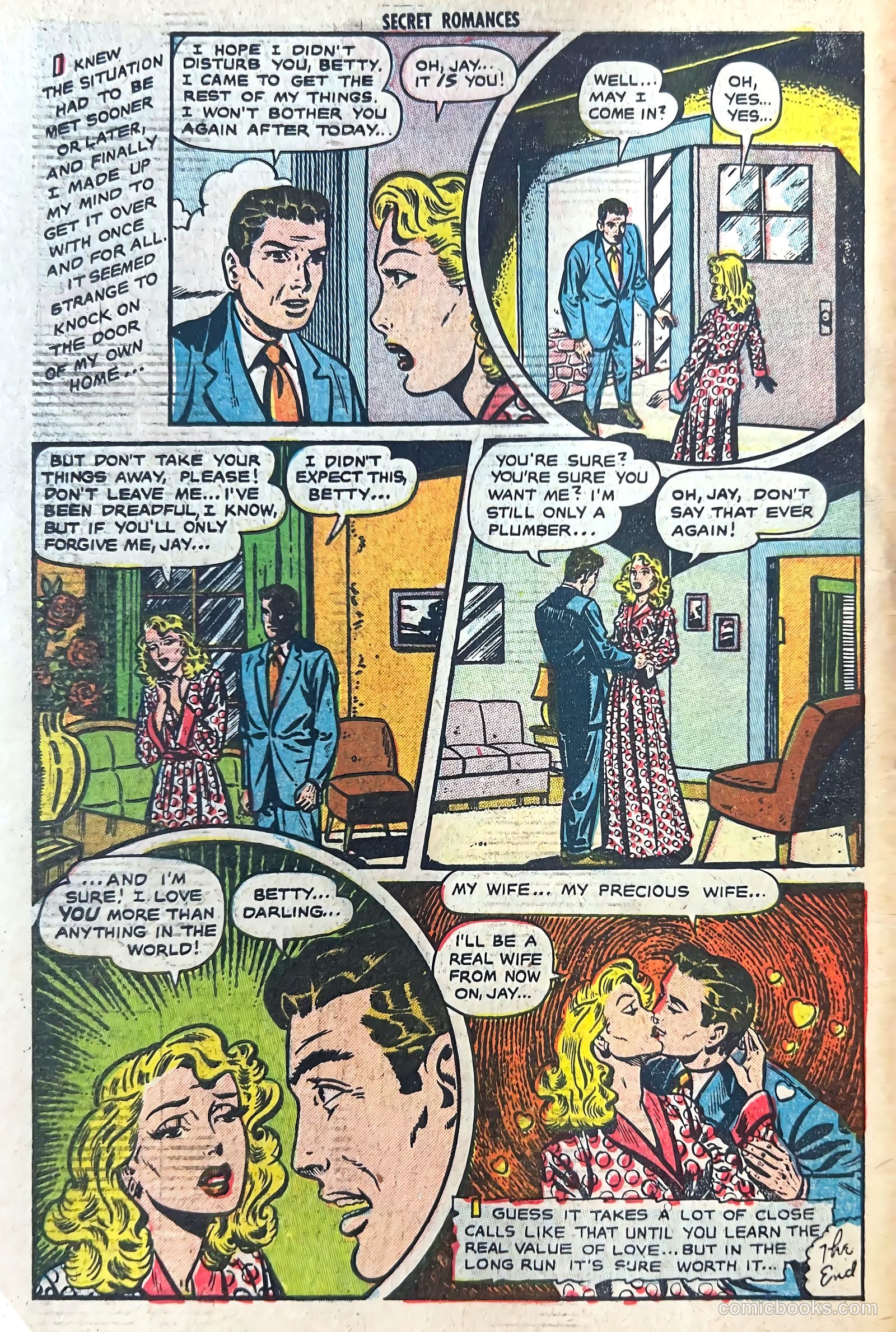 Secret Romances #8 (1952) — page 34 of 36