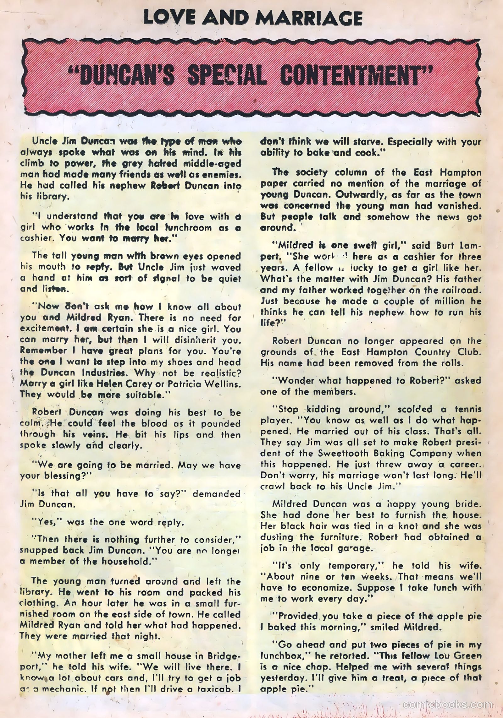 Secrets of Love and Marriage #1 (1956) — page 18 of 36
