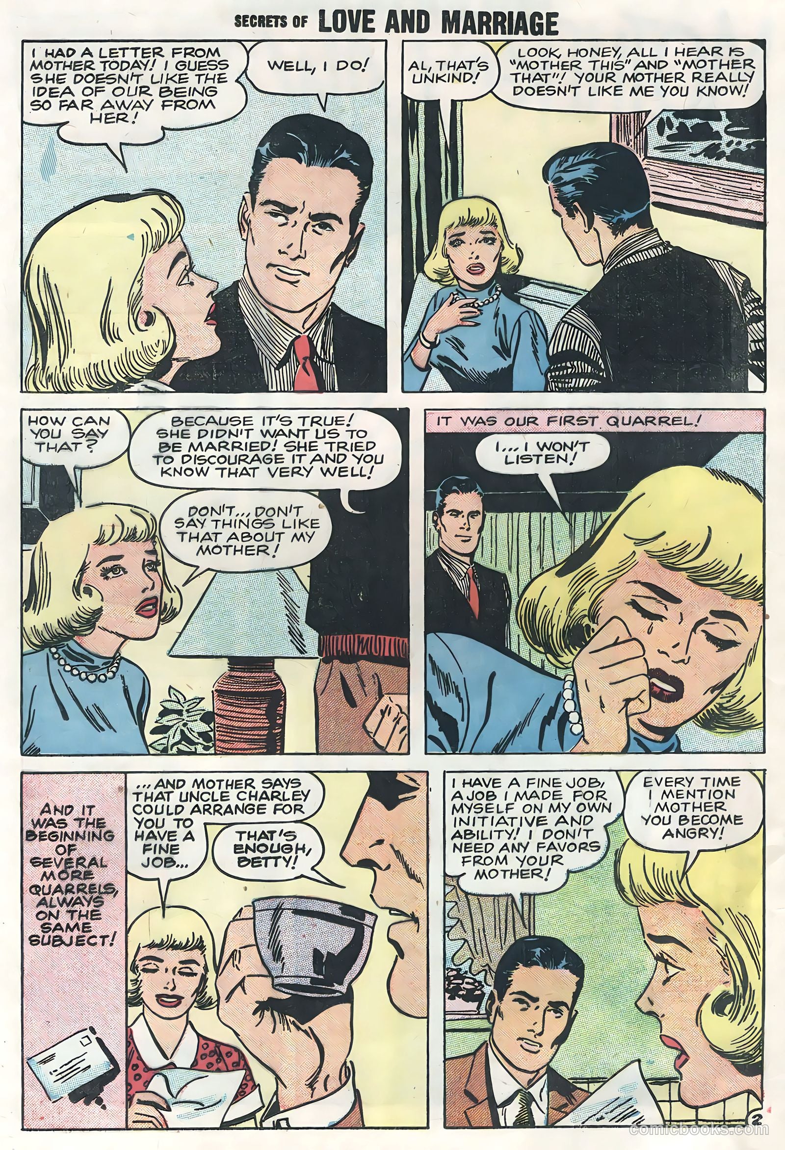 Secrets of Love and Marriage #10 (1958) — page 24 of 36