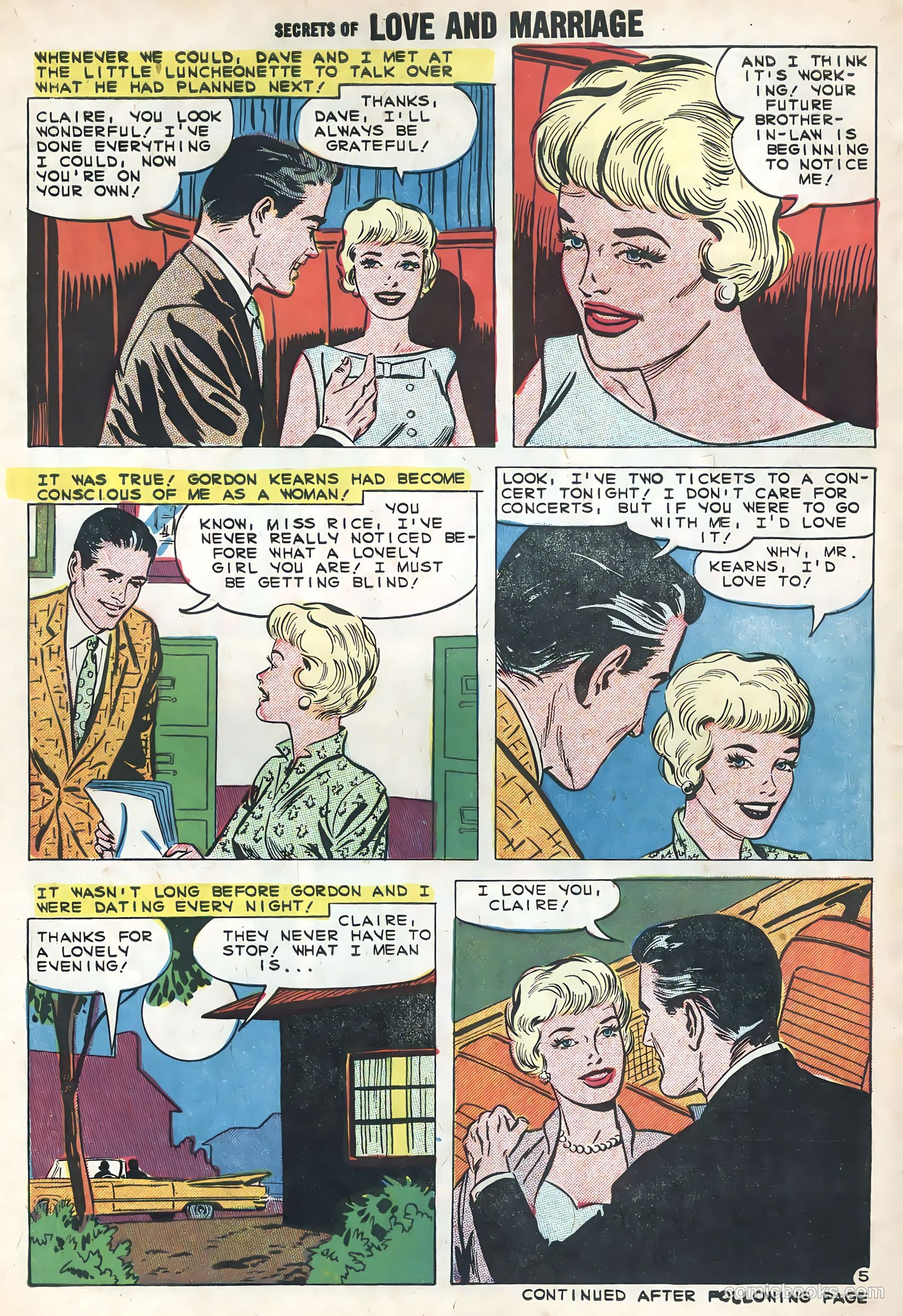 Secrets of Love and Marriage #15 (1959) — page 30 of 36