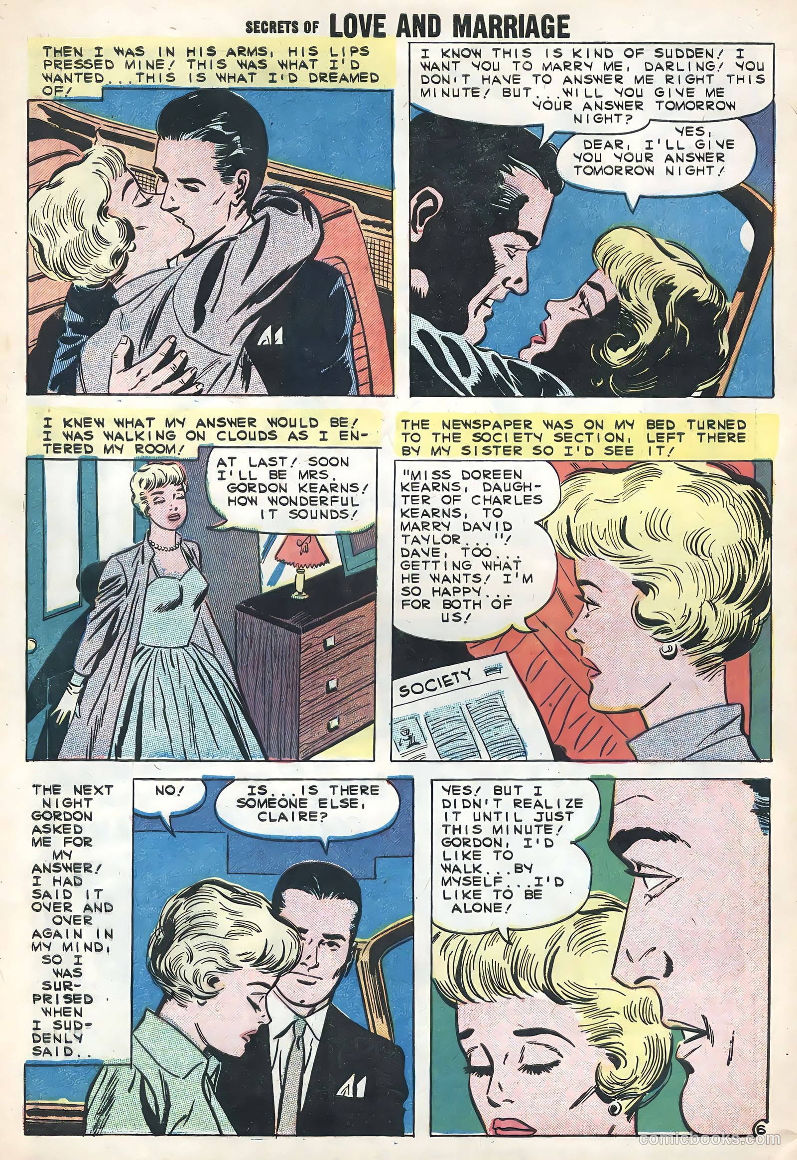 Secrets of Love and Marriage #15 (1959) — page 32 of 36