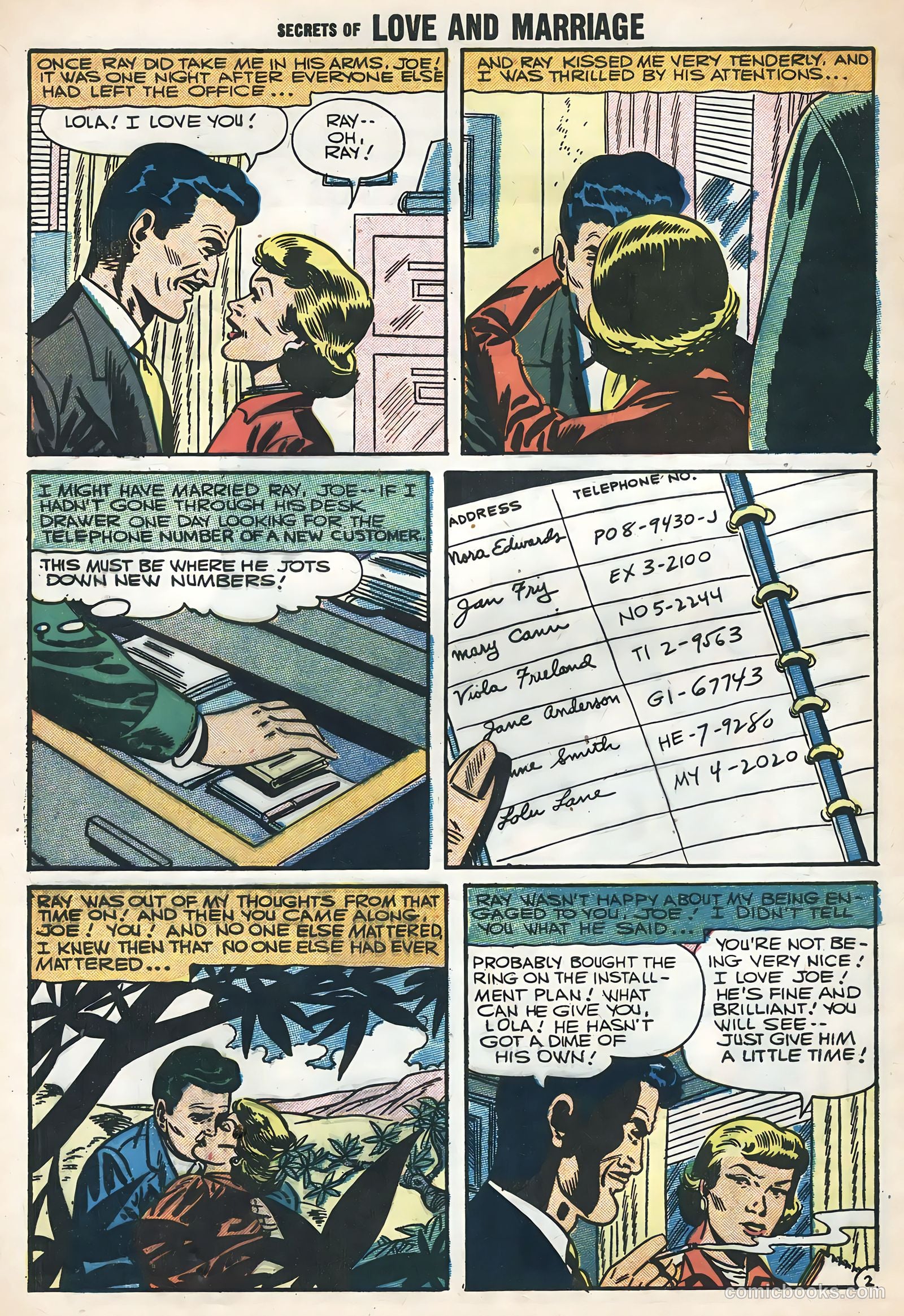Secrets of Love and Marriage #2 (1957) — page 4 of 36