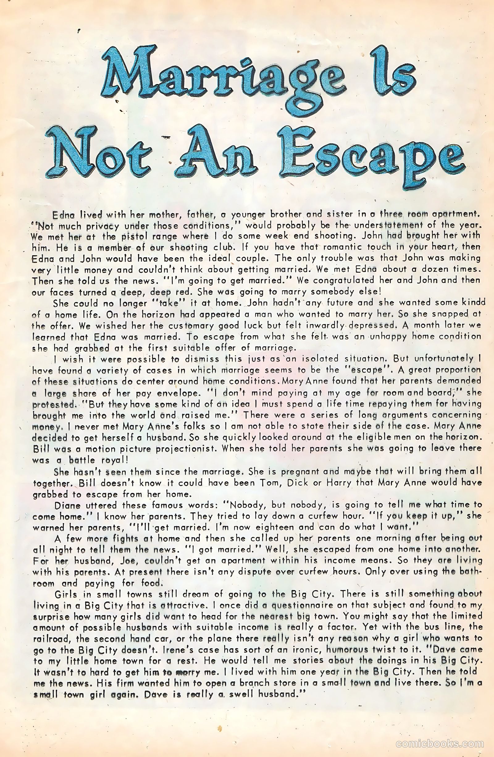 Secrets of Love and Marriage #22 (1960) — page 20 of 36