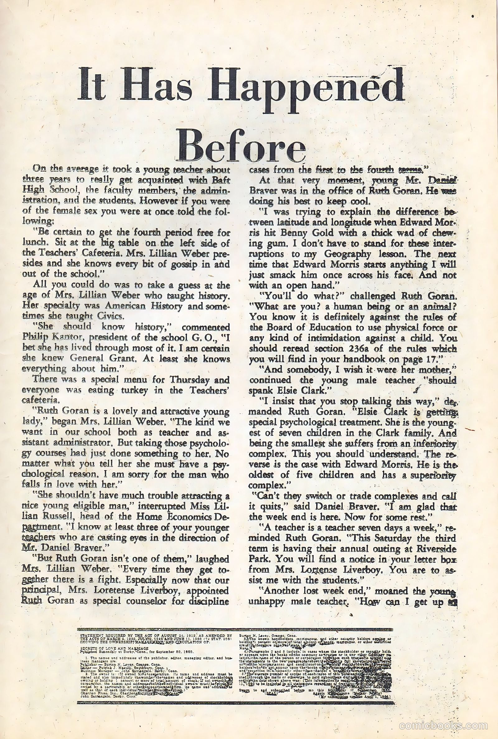 Secrets of Love and Marriage #24 (1961) — page 23 of 36