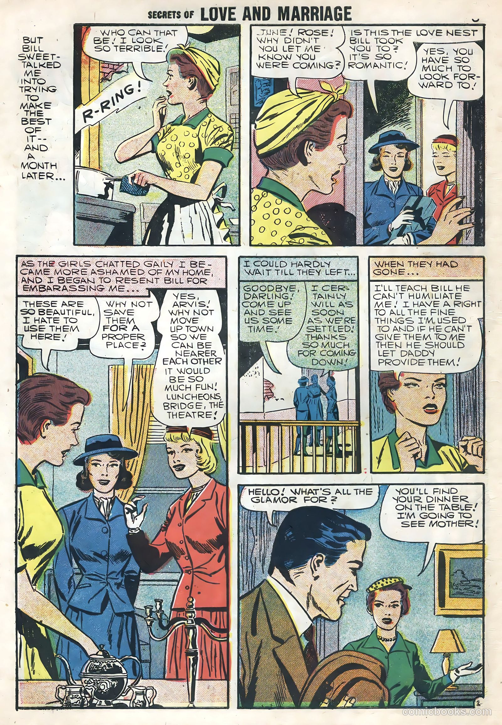Secrets of Love and Marriage #3 (1957) — page 10 of 36