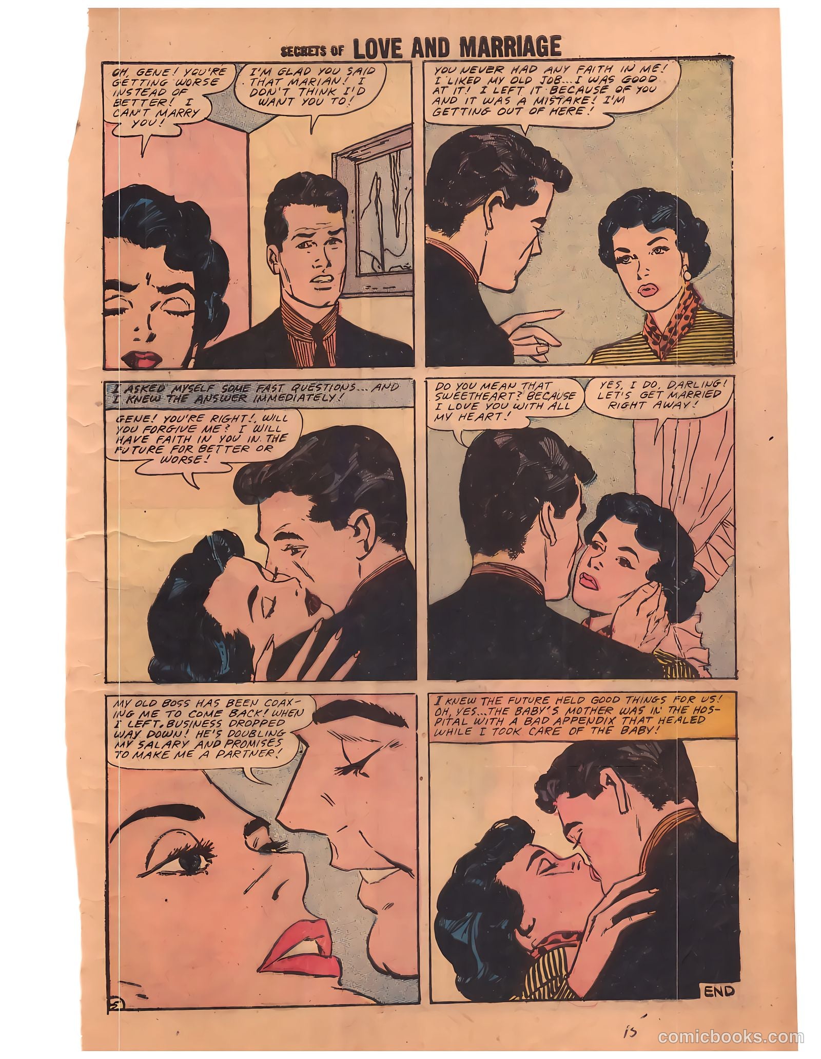 Secrets of Love and Marriage #8 (1958) — page 15 of 68