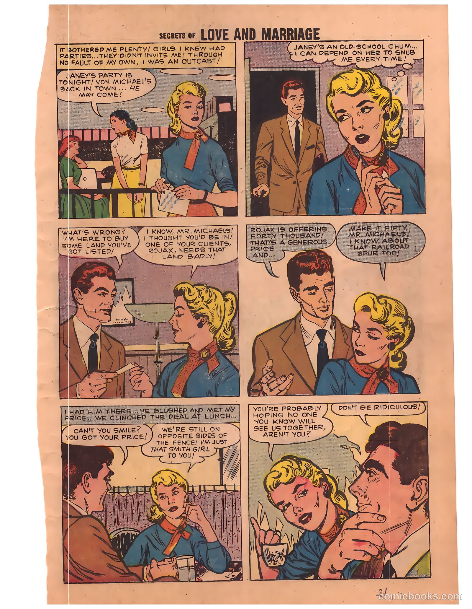 Secrets of Love and Marriage #8 (1958) — page 21 of 68