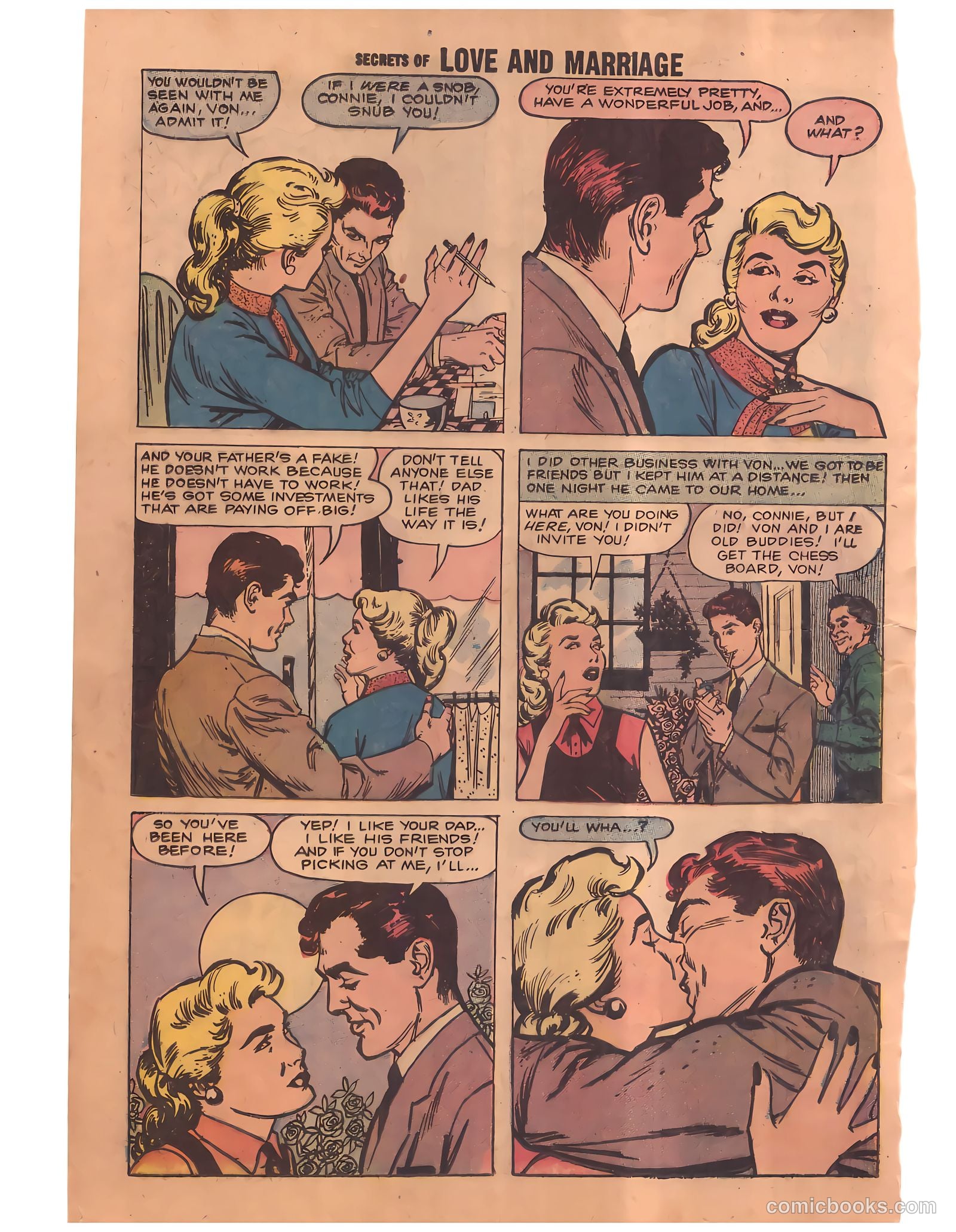 Secrets of Love and Marriage #8 (1958) — page 22 of 68