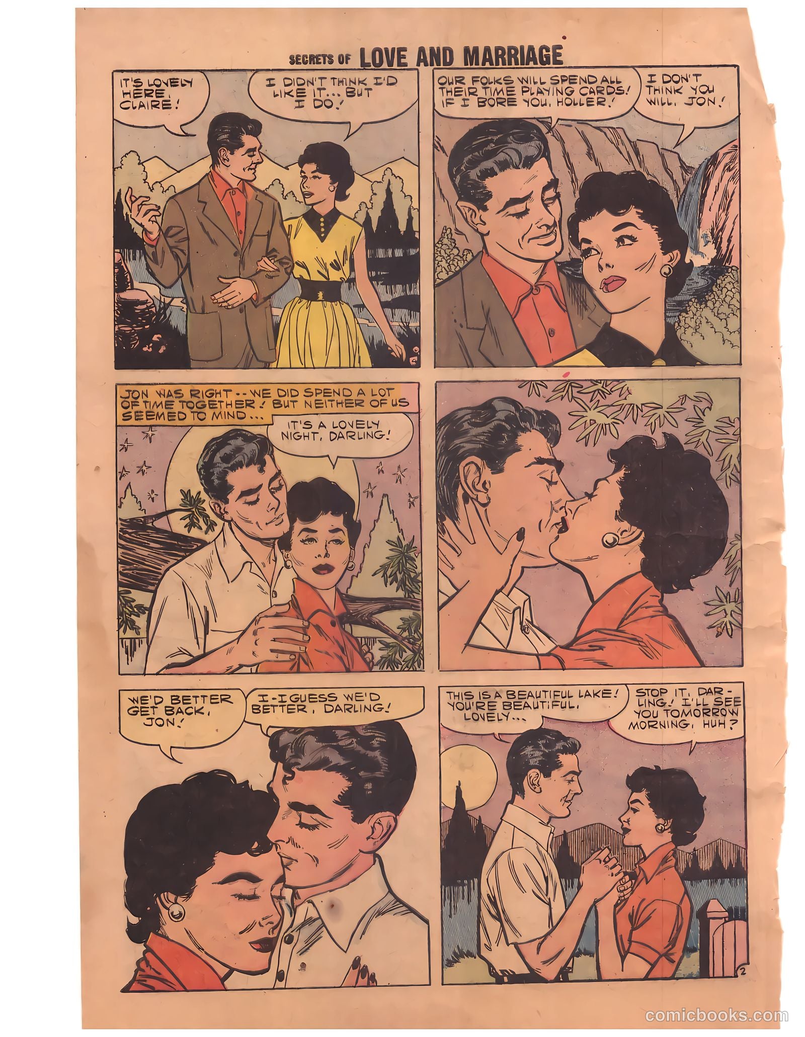 Secrets of Love and Marriage #8 (1958) — page 62 of 68
