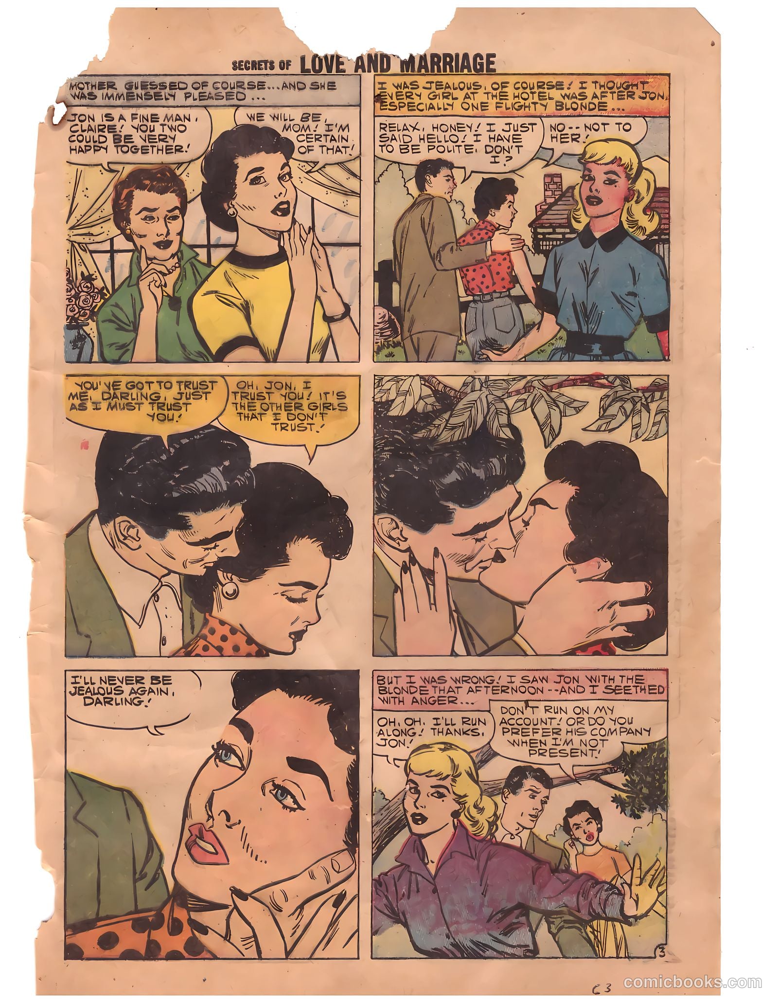 Secrets of Love and Marriage #8 (1958) — page 63 of 68