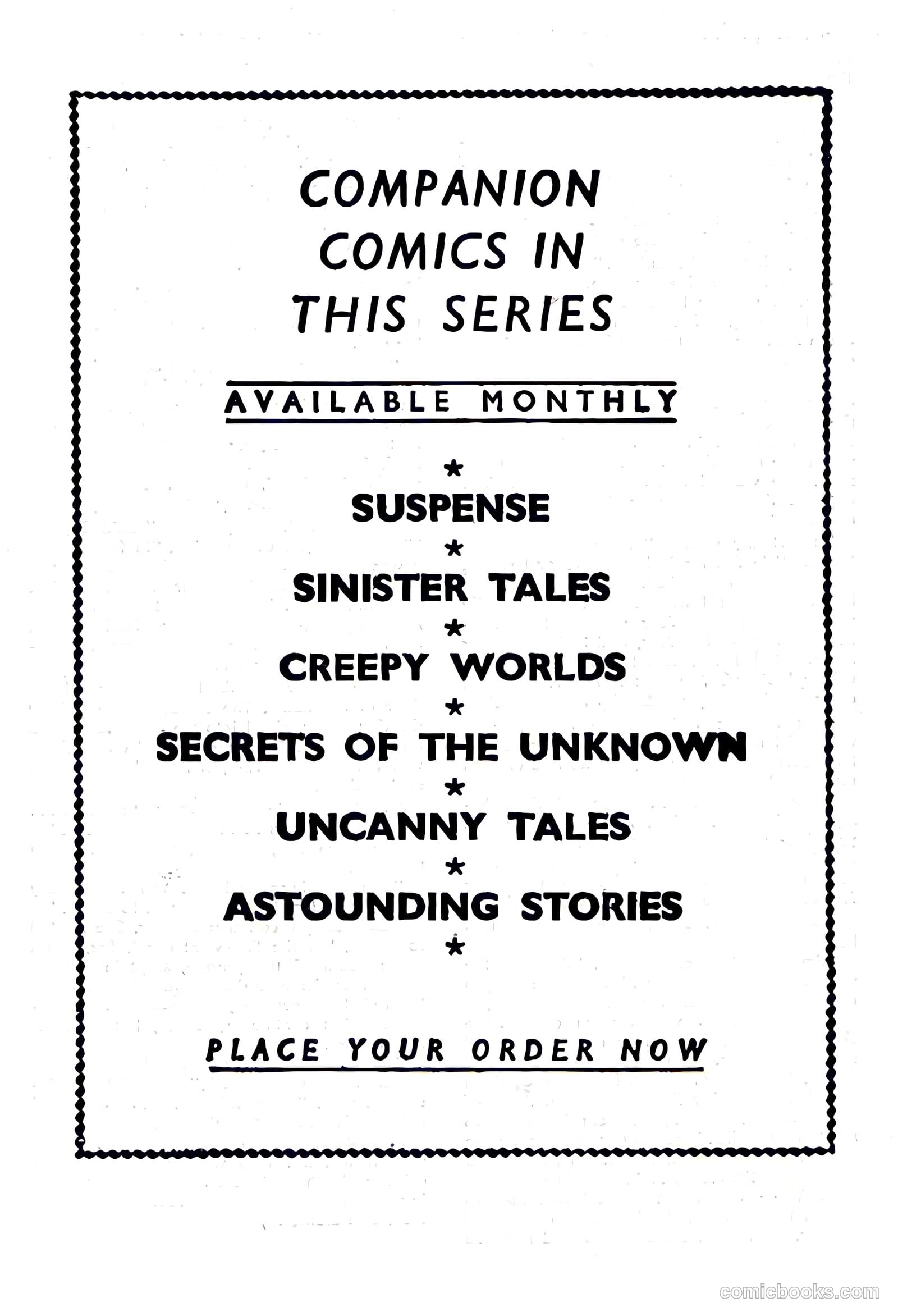 Secrets of the Unknown #127 (1971) — page 52 of 52