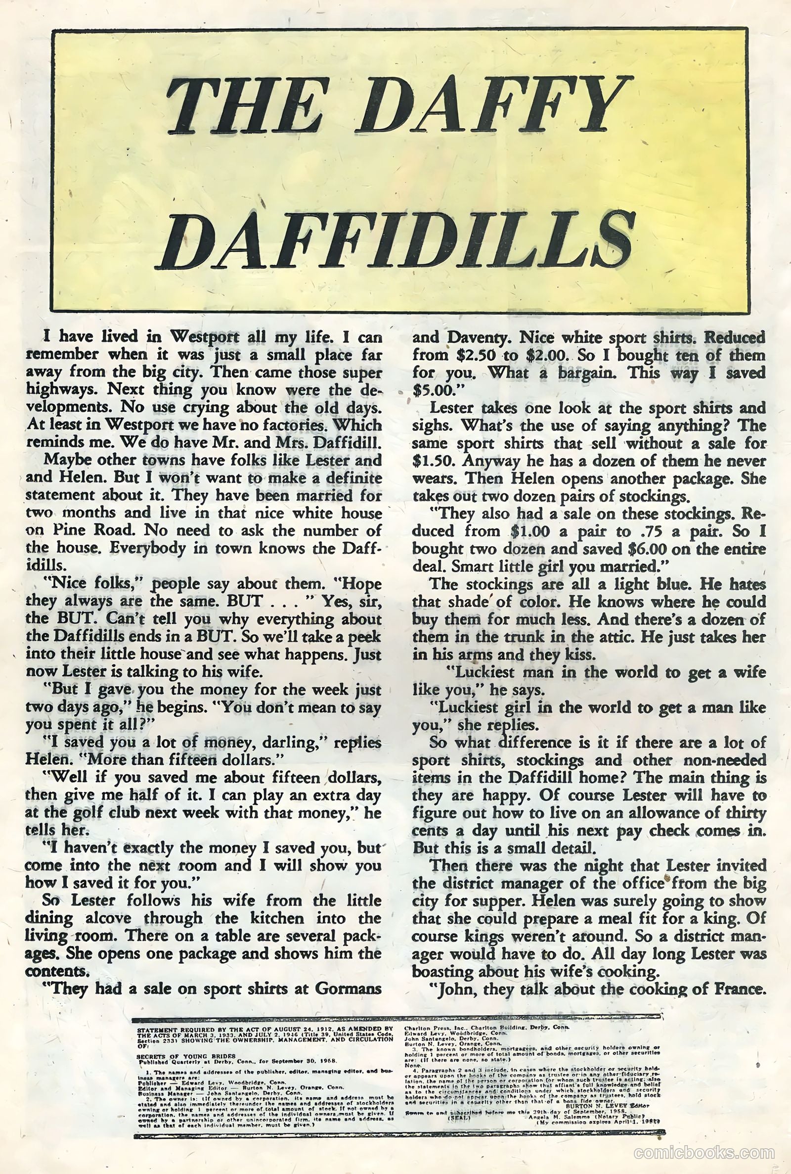 Secrets of Young Brides #14 (1959) — page 20 of 36
