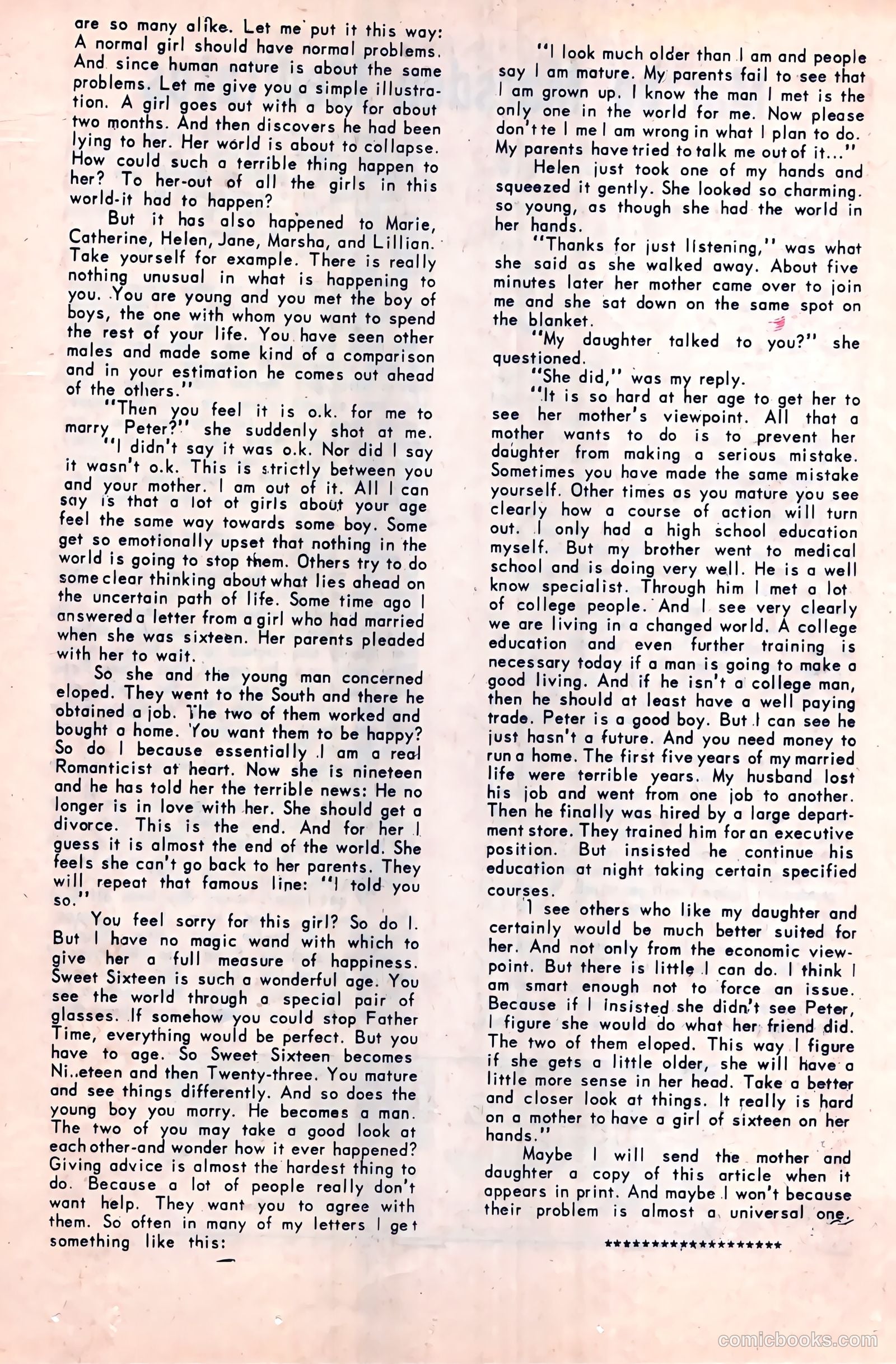Secrets of Young Brides #42 (1964) — page 20 of 36