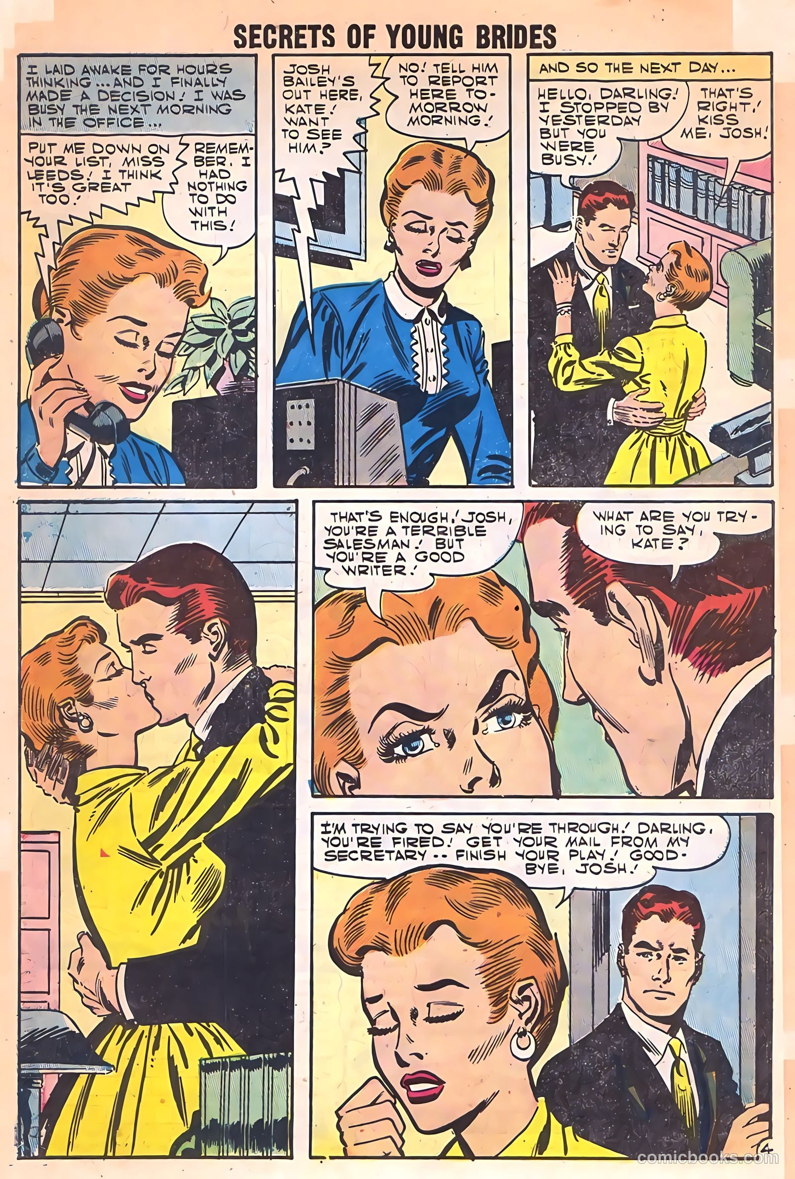 Secrets of Young Brides #6 (1957) — page 32 of 37