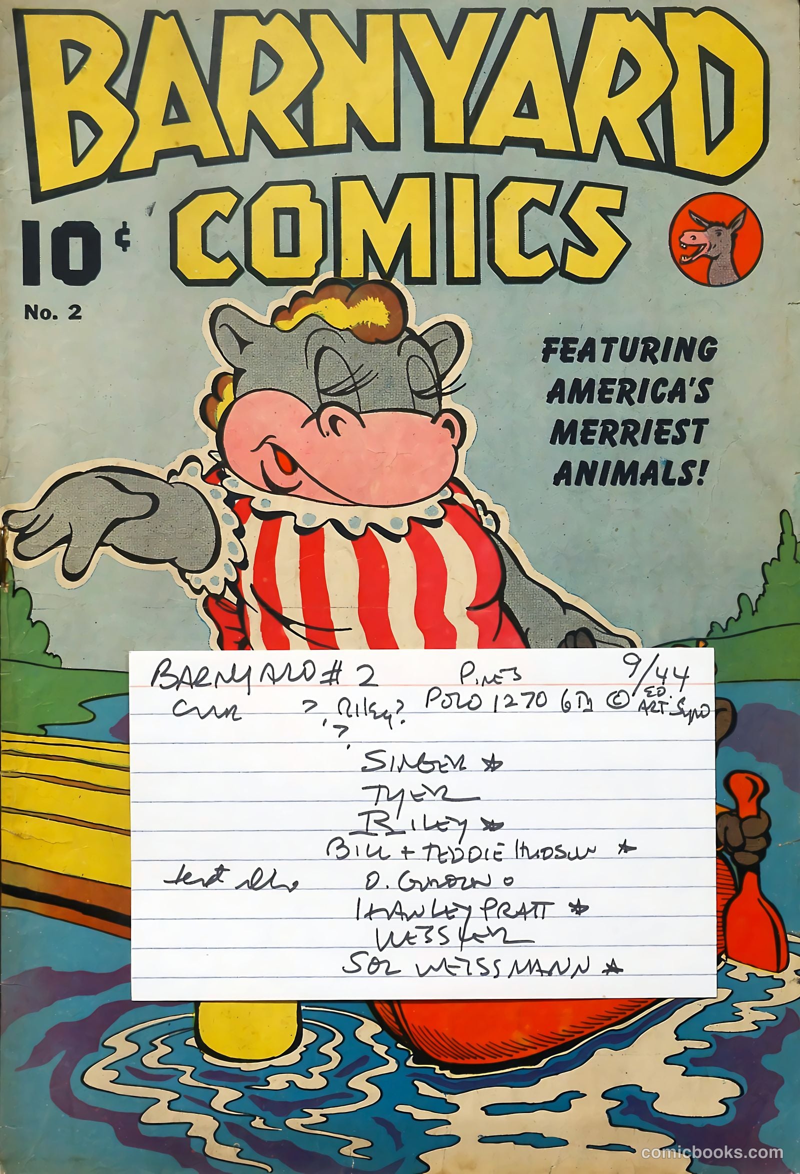 Barnyard Comics #2 (1944) — page 53 of 53