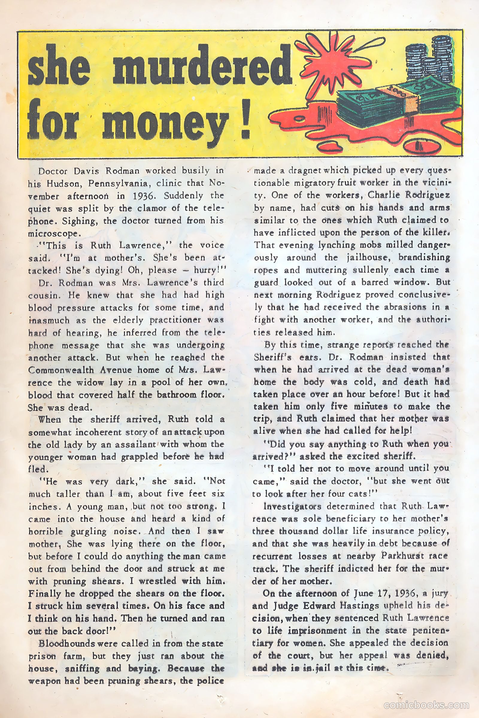 Sensational Police Cases #4 (1954) — page 25 of 37