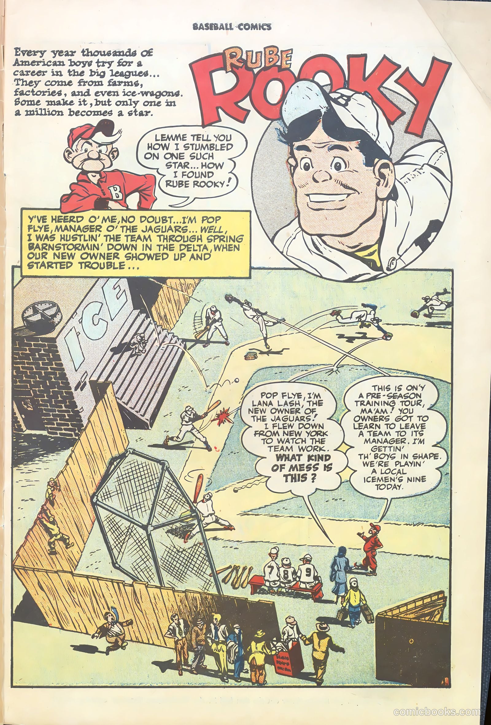 Baseball Comics #1 (1991) — page 3 of 36