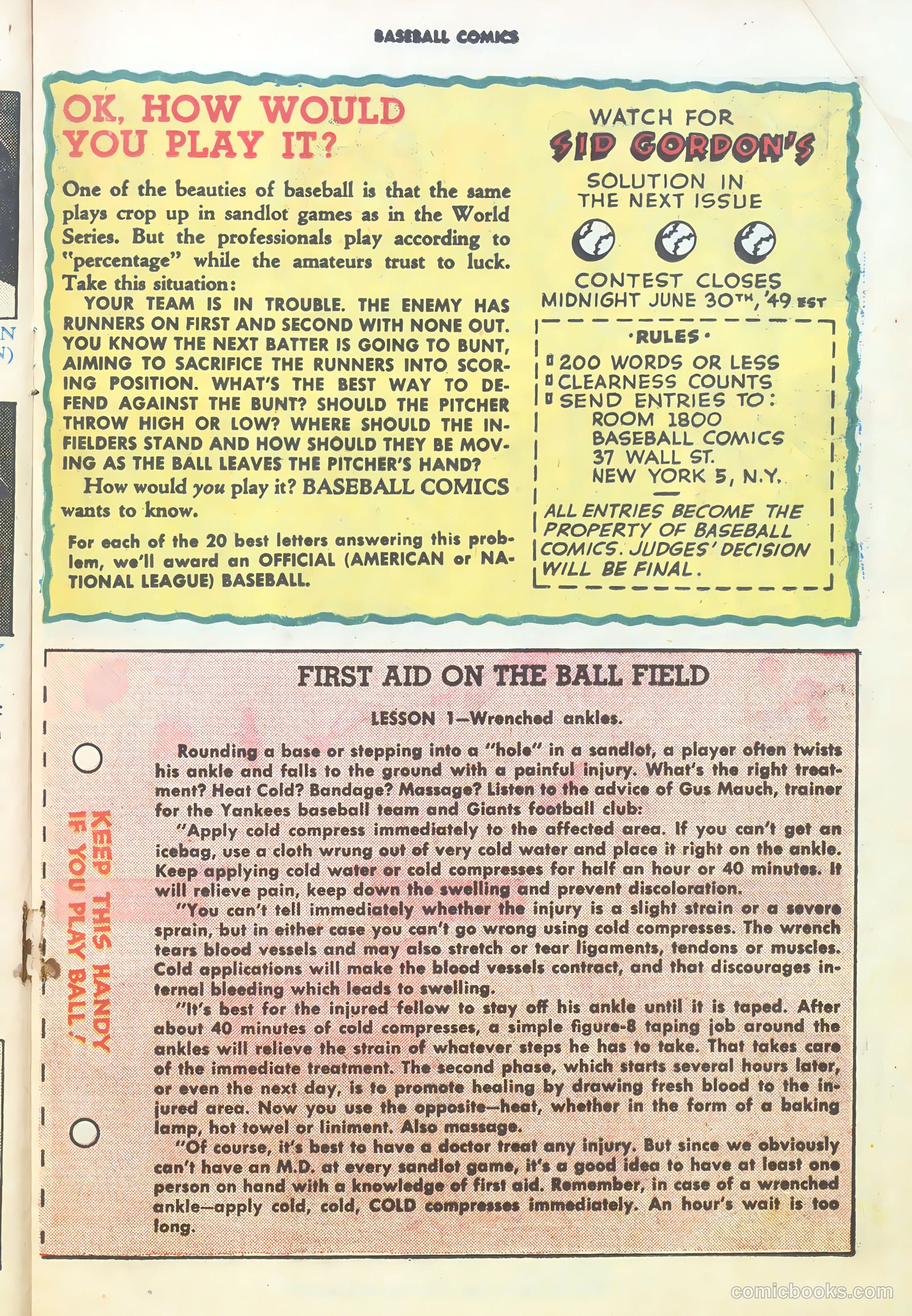 Baseball Comics #1 (1991) — page 17 of 36