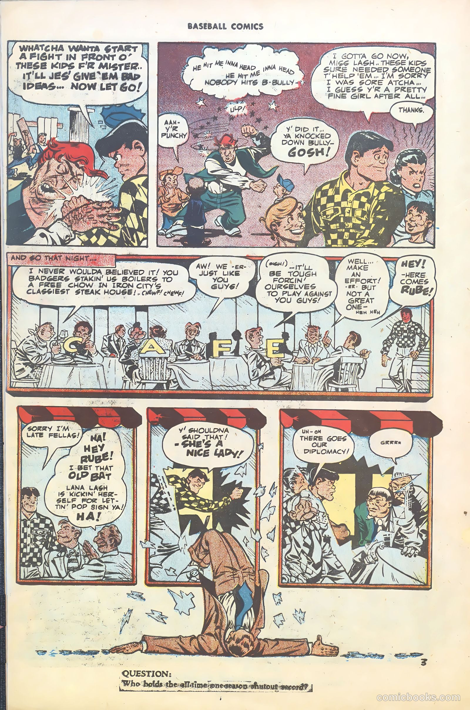 Baseball Comics #1 (1991) — page 20 of 36