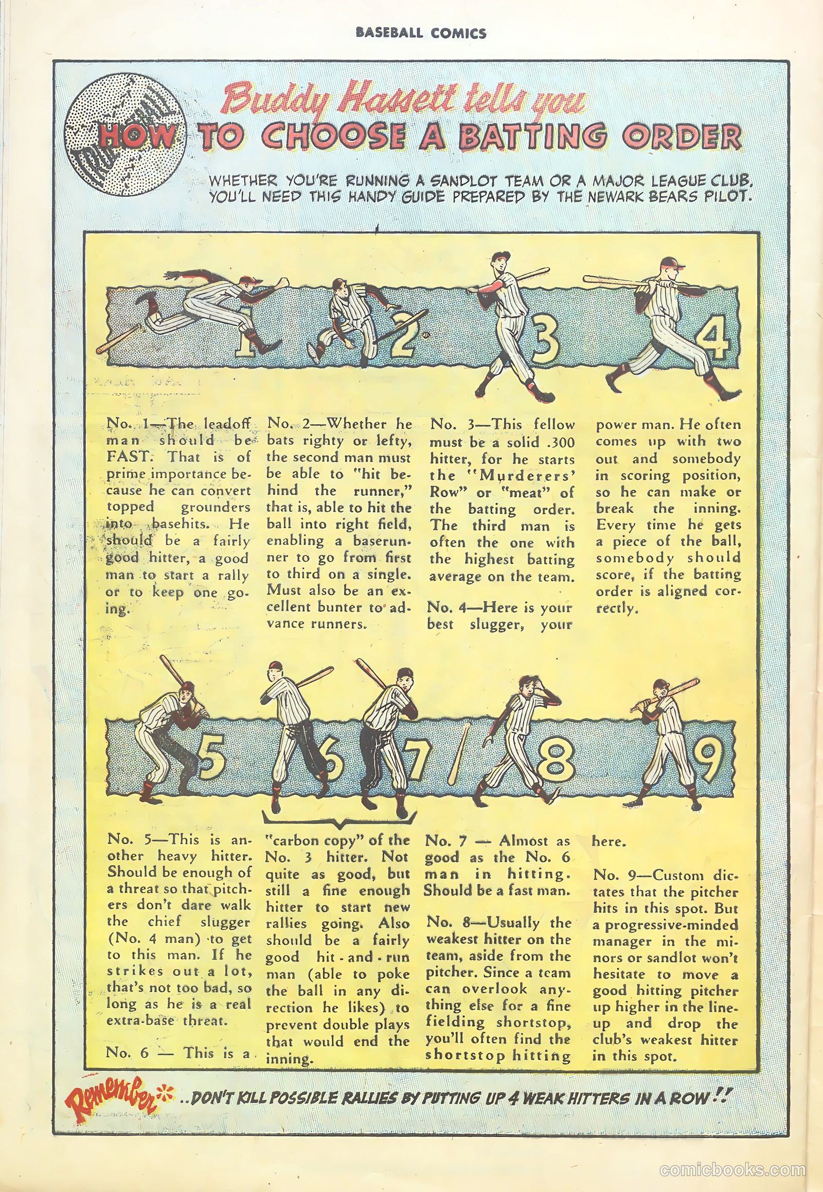 Baseball Comics #1 (1991) — page 30 of 36