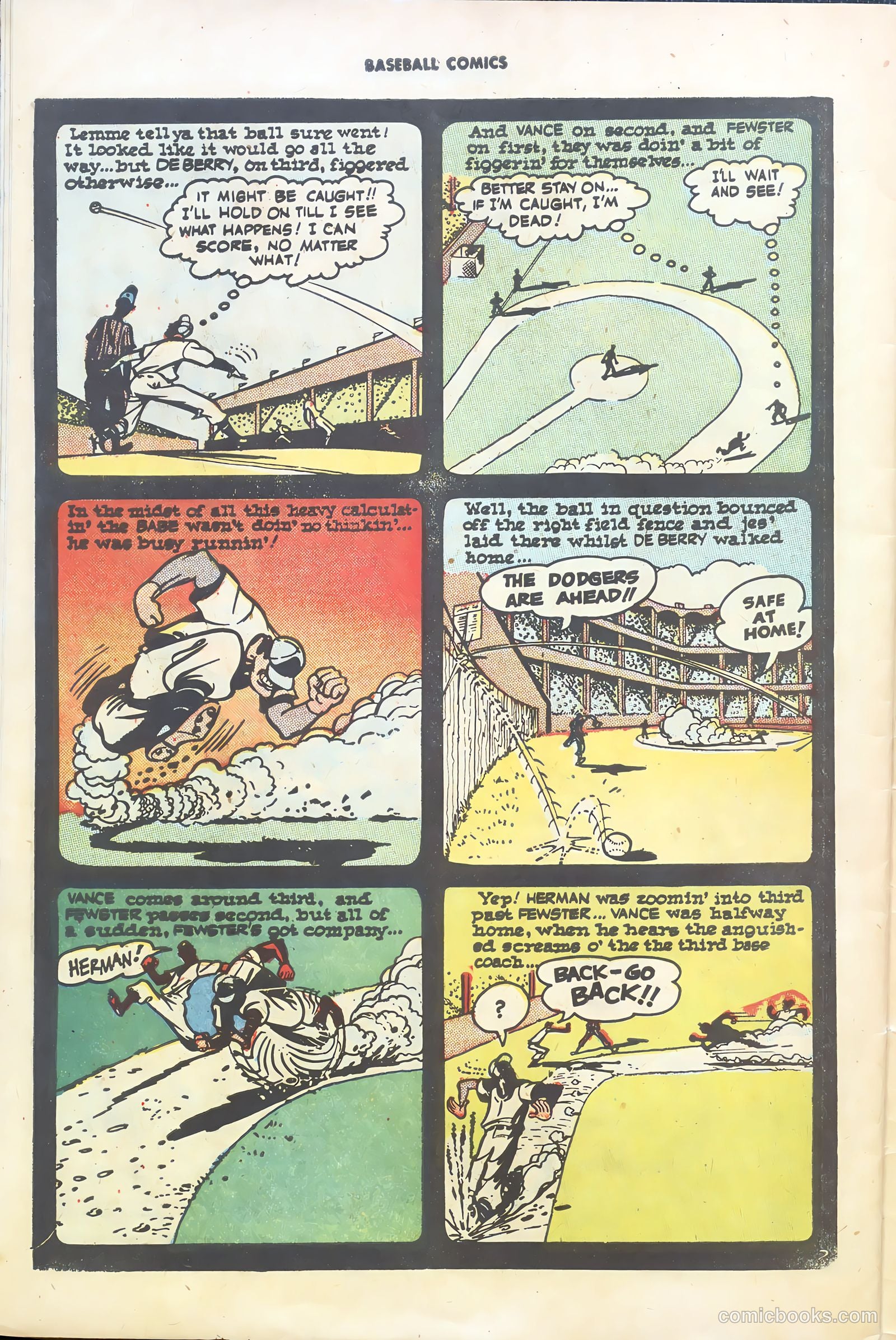 Baseball Comics #1 (1991) — page 32 of 36