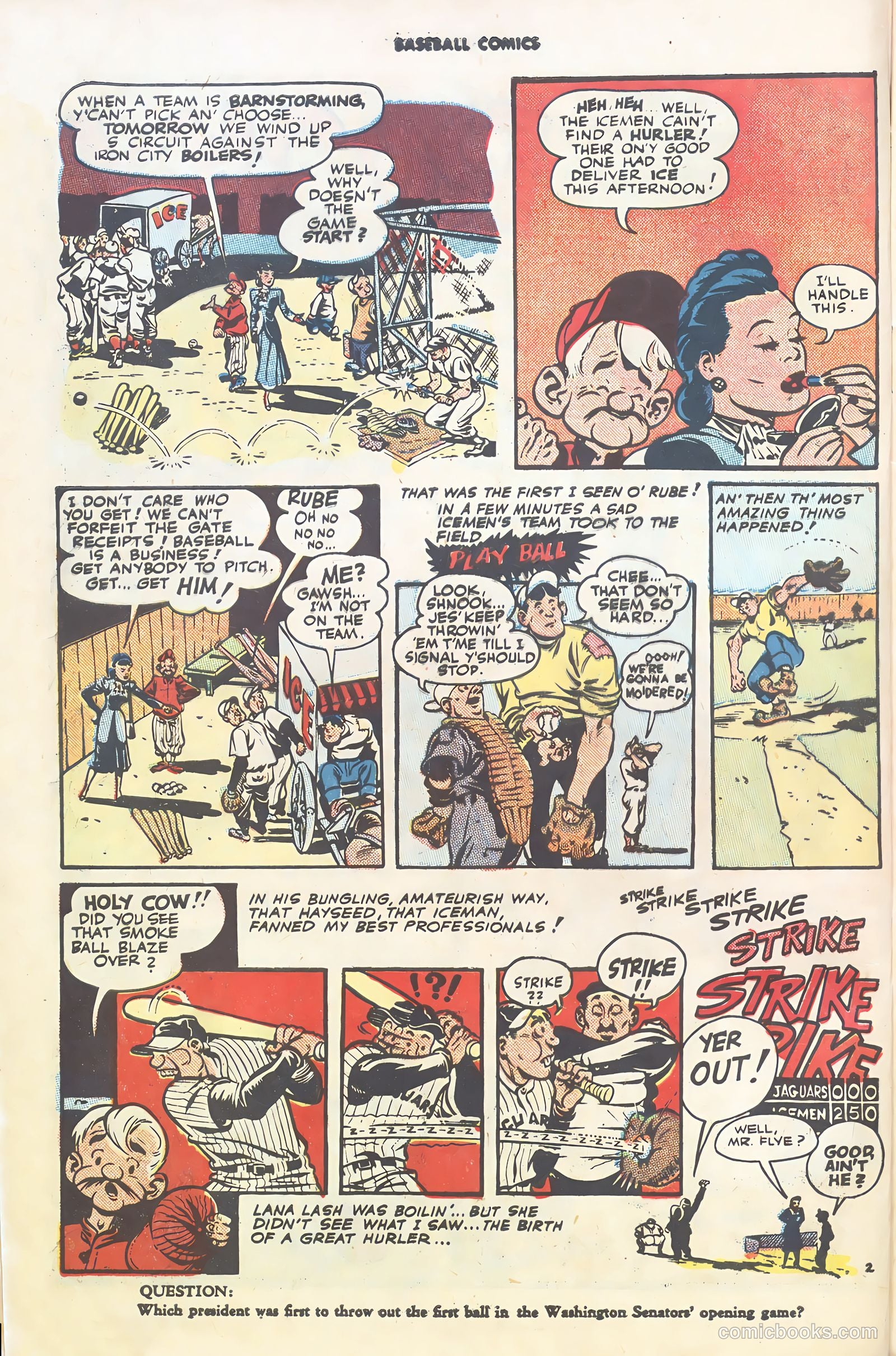 Baseball Comics #1 (1992) — page 4 of 36