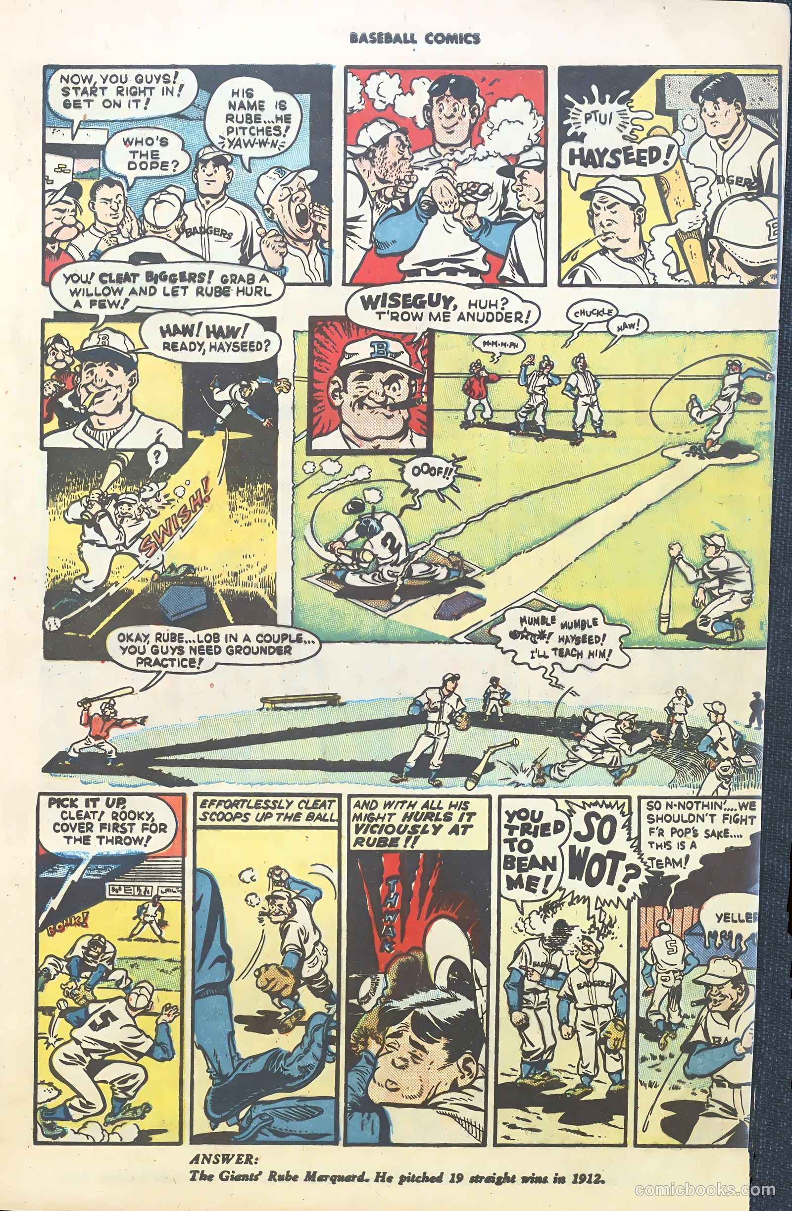 Baseball Comics #1 (1992) — page 9 of 36