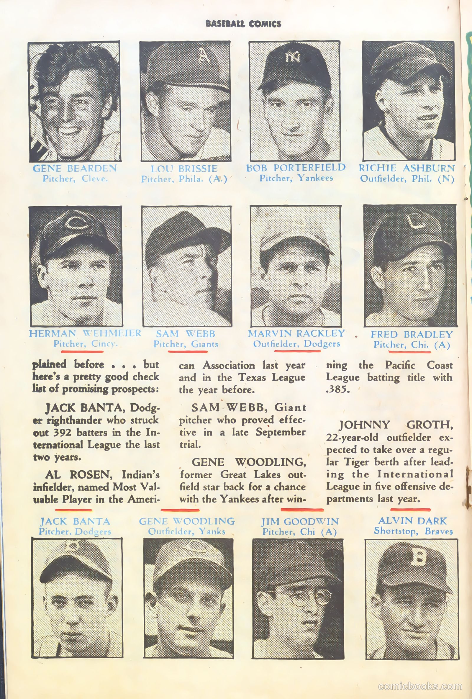 Baseball Comics #1 (1992) — page 16 of 36