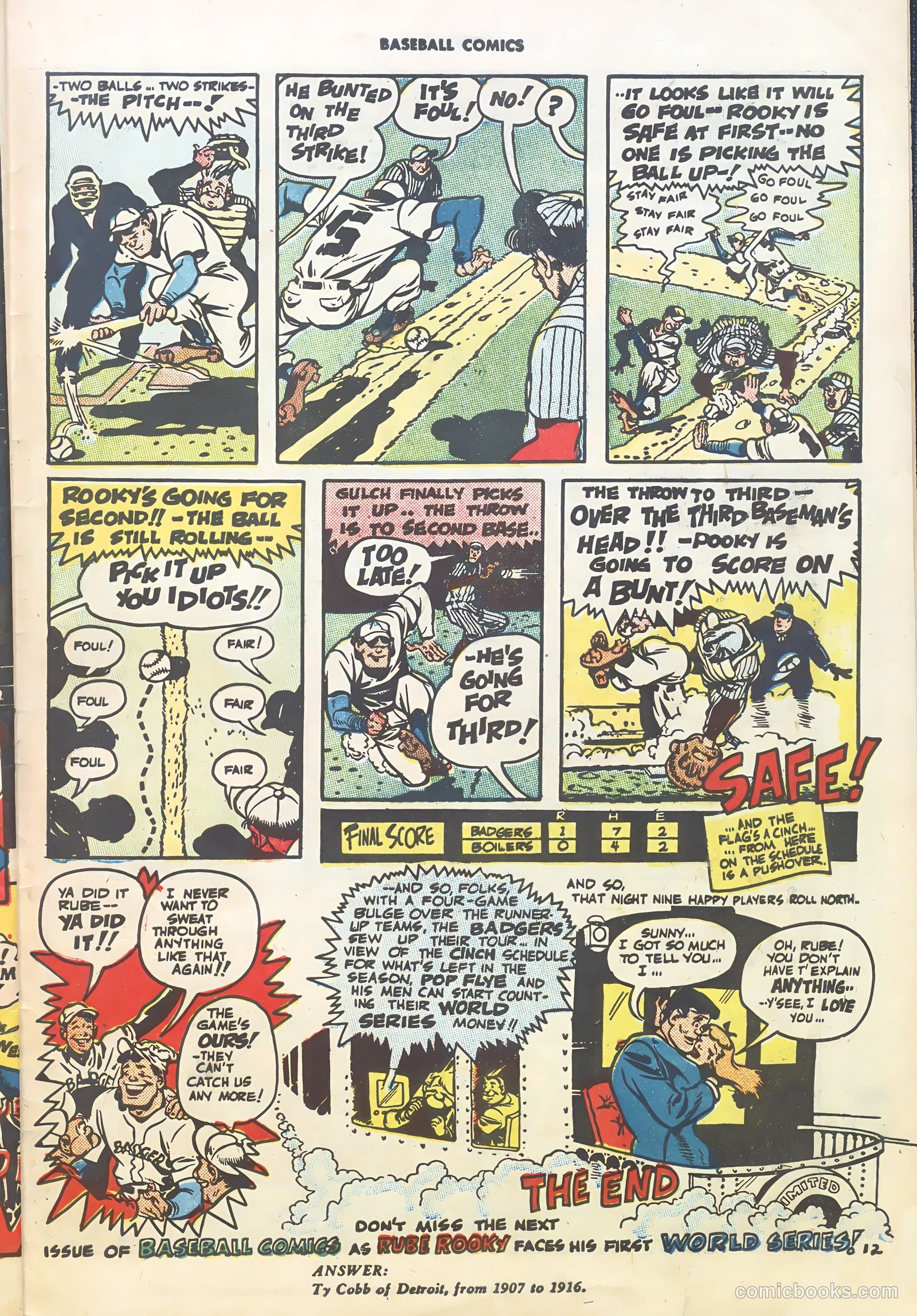 Baseball Comics #1 (1992) — page 29 of 36