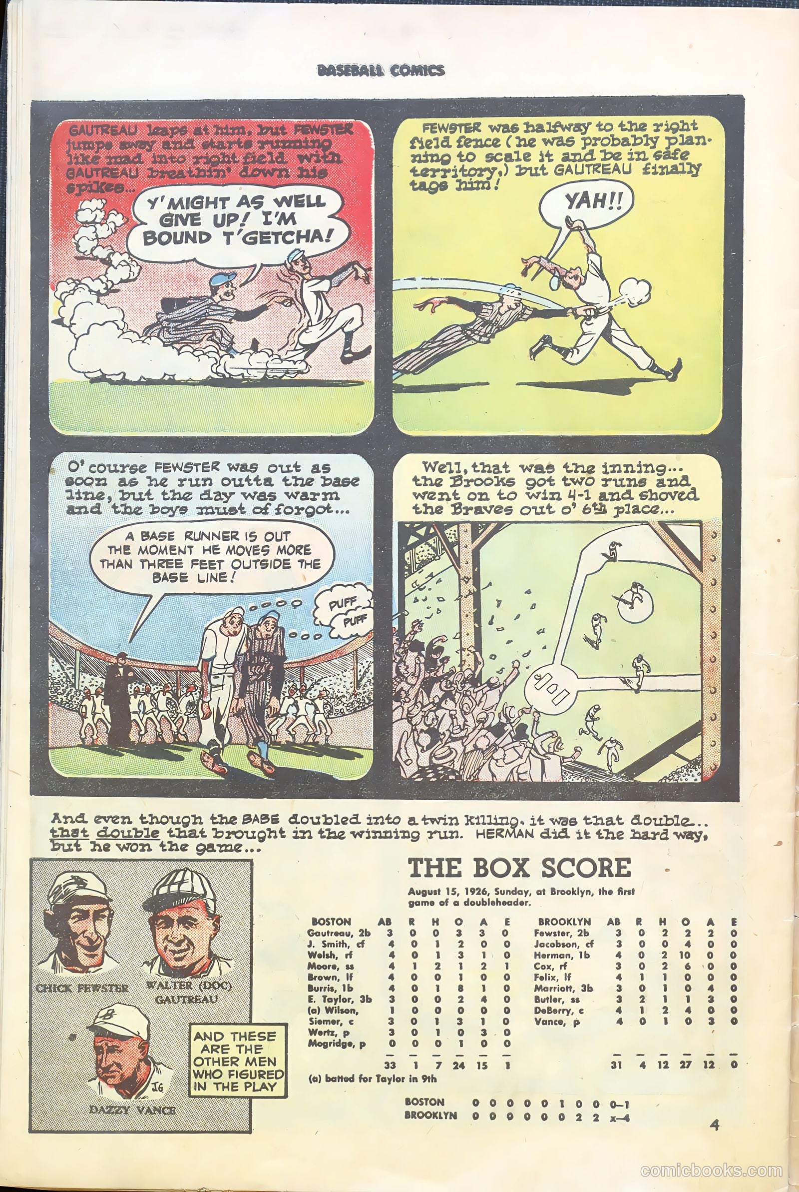 Baseball Comics #1 (1992) — page 34 of 36