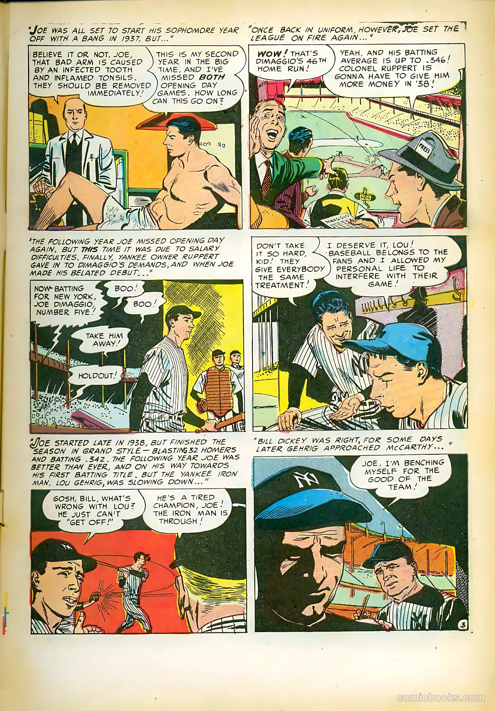 Baseball Thrills #3 (1952) — page 5 of 36