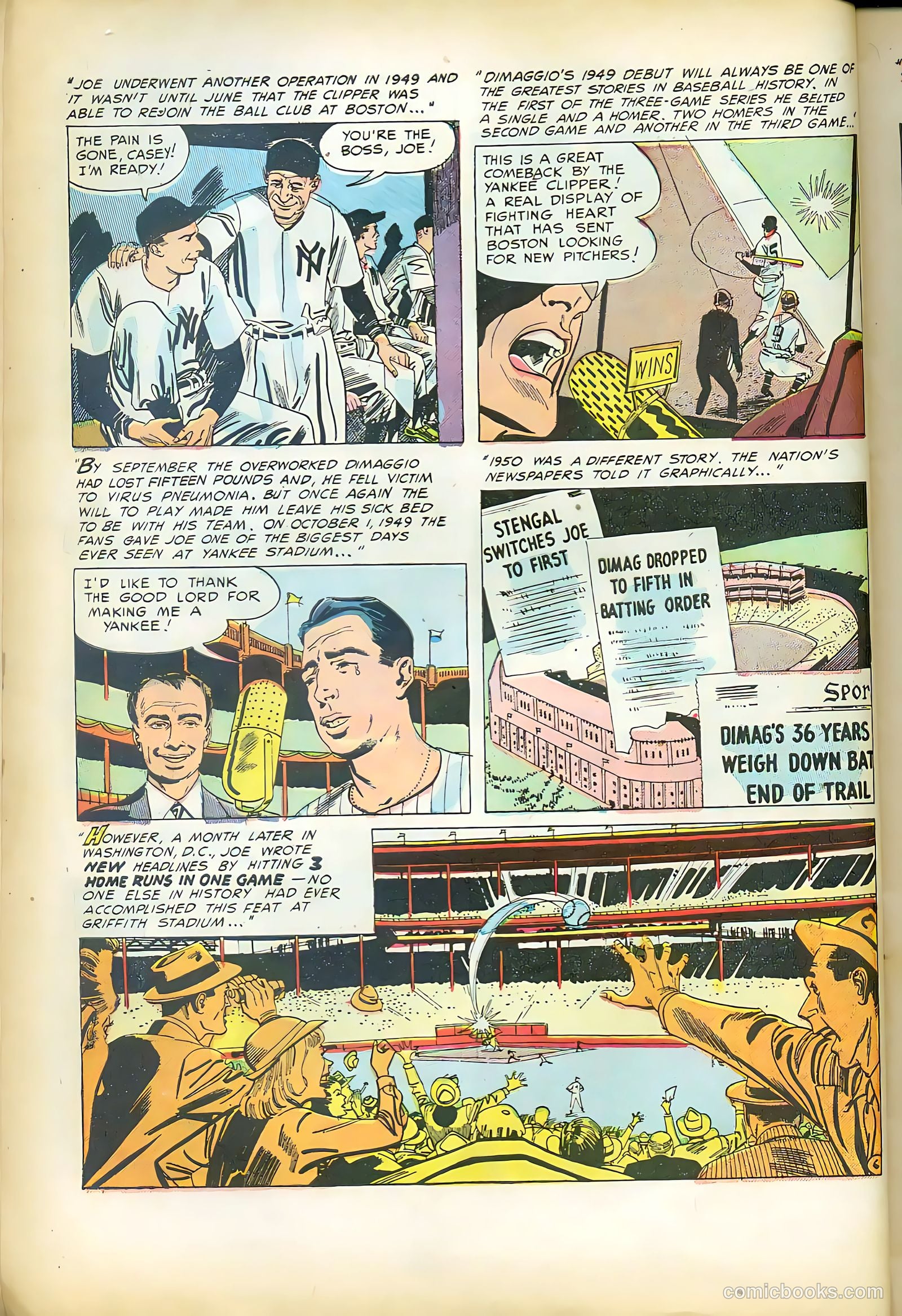 Baseball Thrills #3 (1952) — page 8 of 36