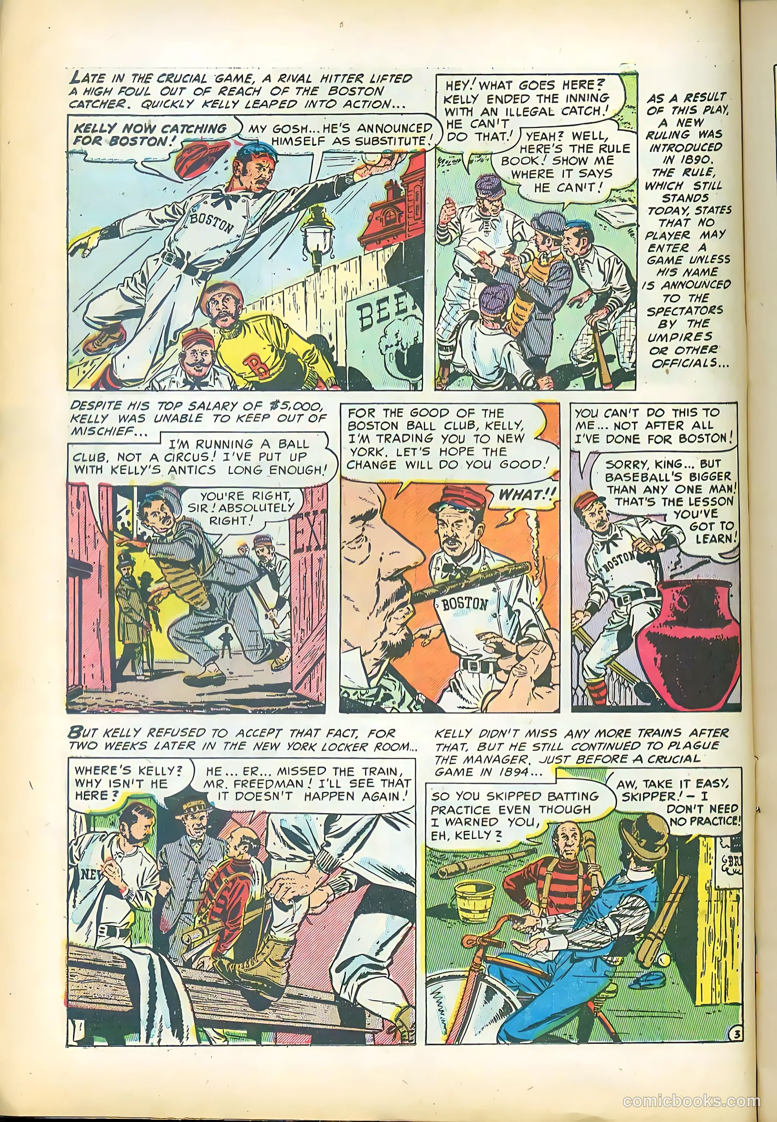 Baseball Thrills #3 (1952) — page 12 of 36