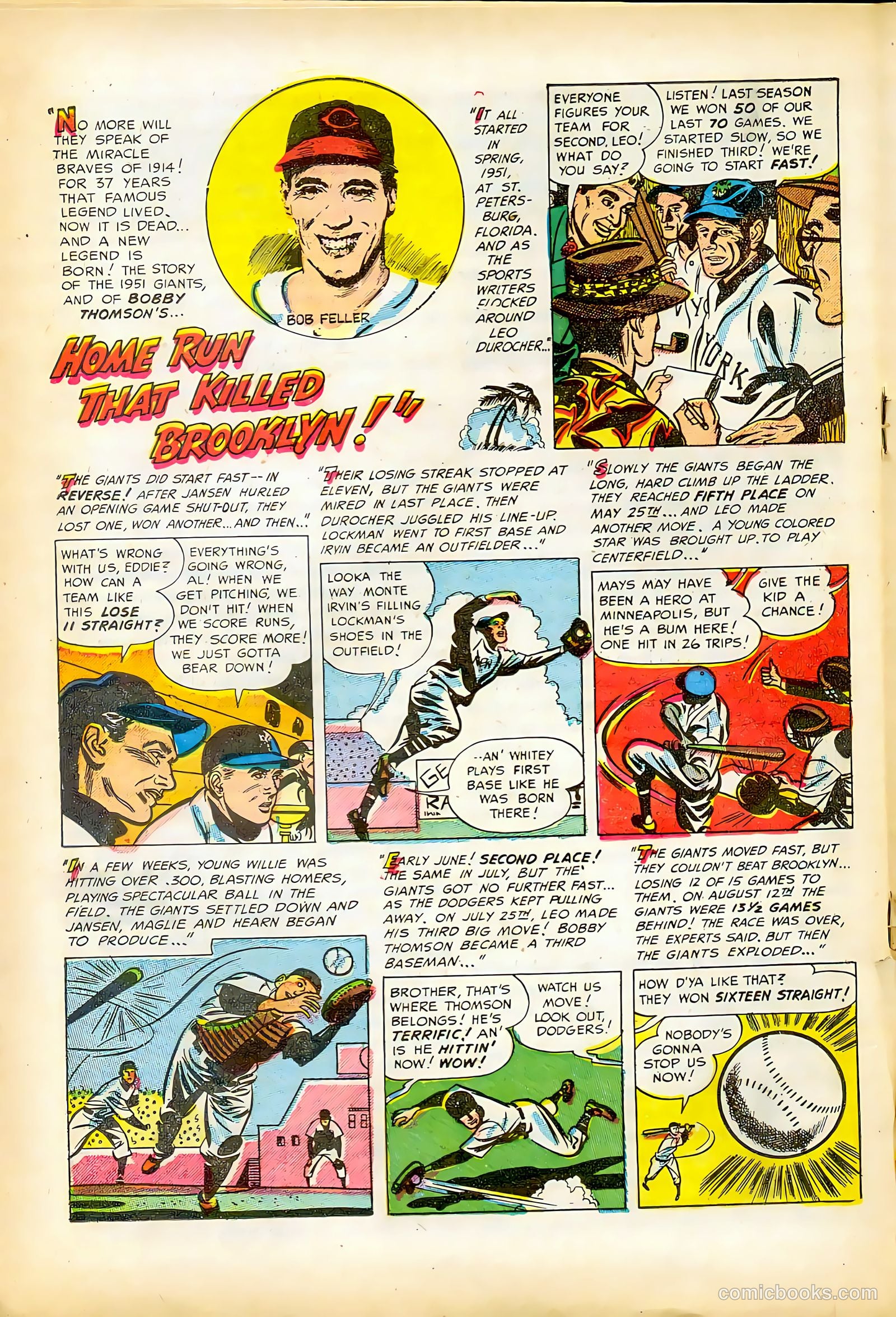 Baseball Thrills #3 (1952) — page 18 of 36